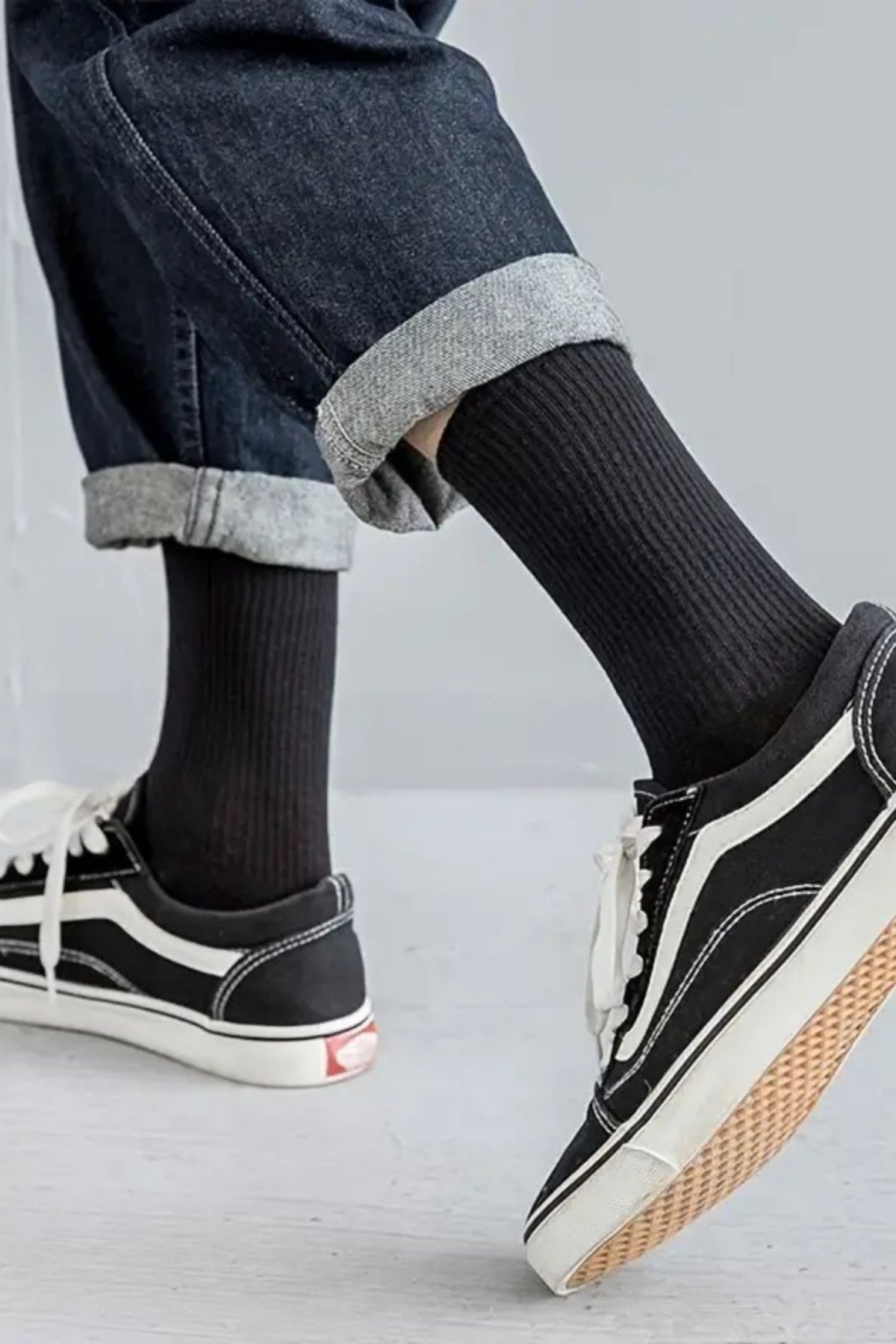 Düz Tenis Kolej Çorabı Seti — görsel 4 · A181222