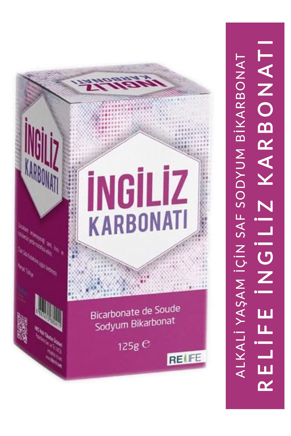 Gida Saf İngiliz Karbonatı 125 Gr Bikarbonat Alkali Yaşam