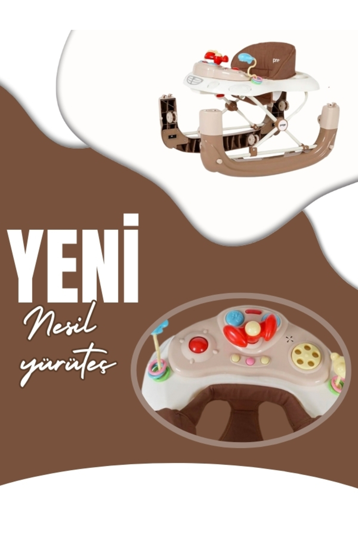 modabebekler Yeni nesil Sallanan slikon tekerlekli bebek 2024 yürüteci fotoğrafı 3 (önizleme)