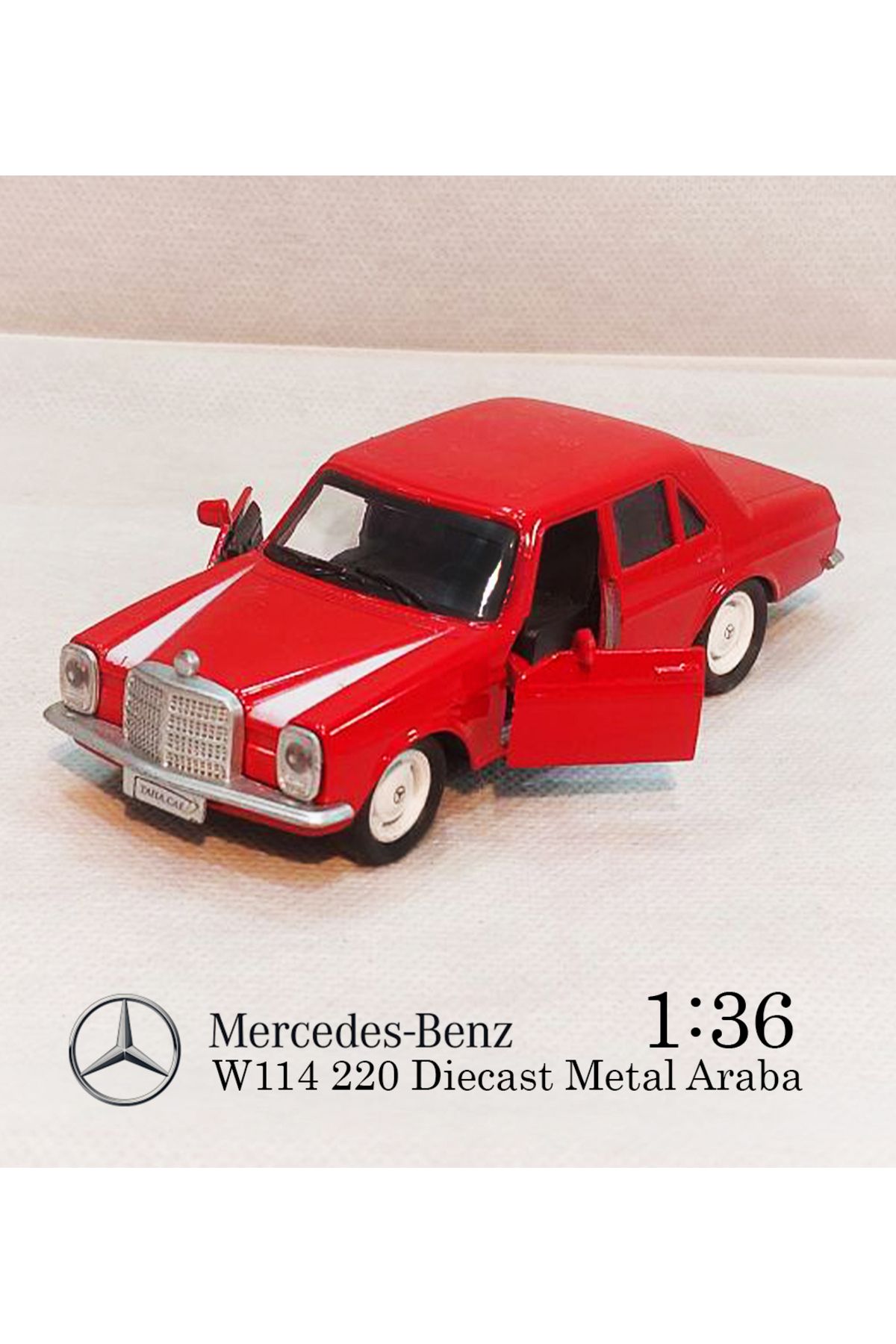 MERCEDES Benz W114 | Çek Bırak E220 Metal Araba | Diecast 1:36 Model Oyuncak