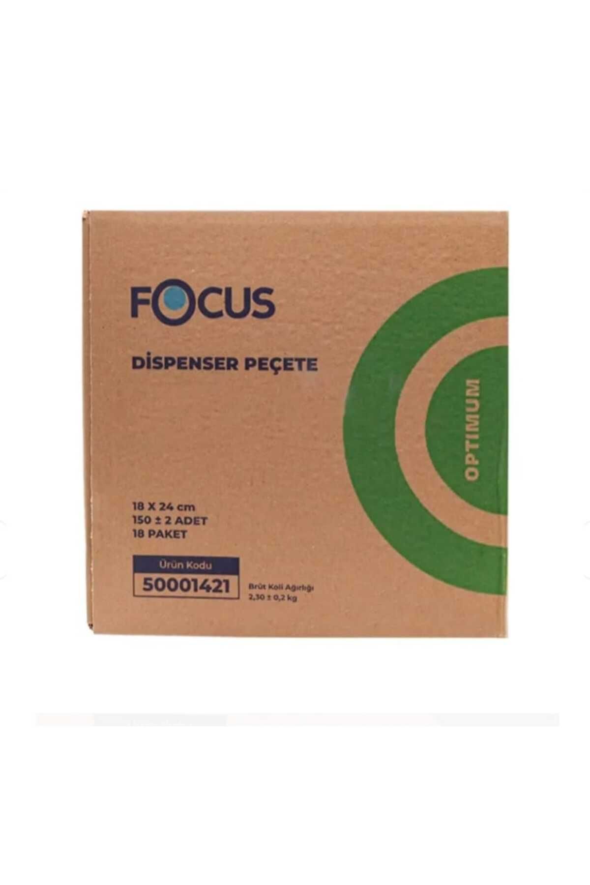 Focus DİSPANSER PEÇETE 18*150 (1 KOLİ) 18CMX24CM