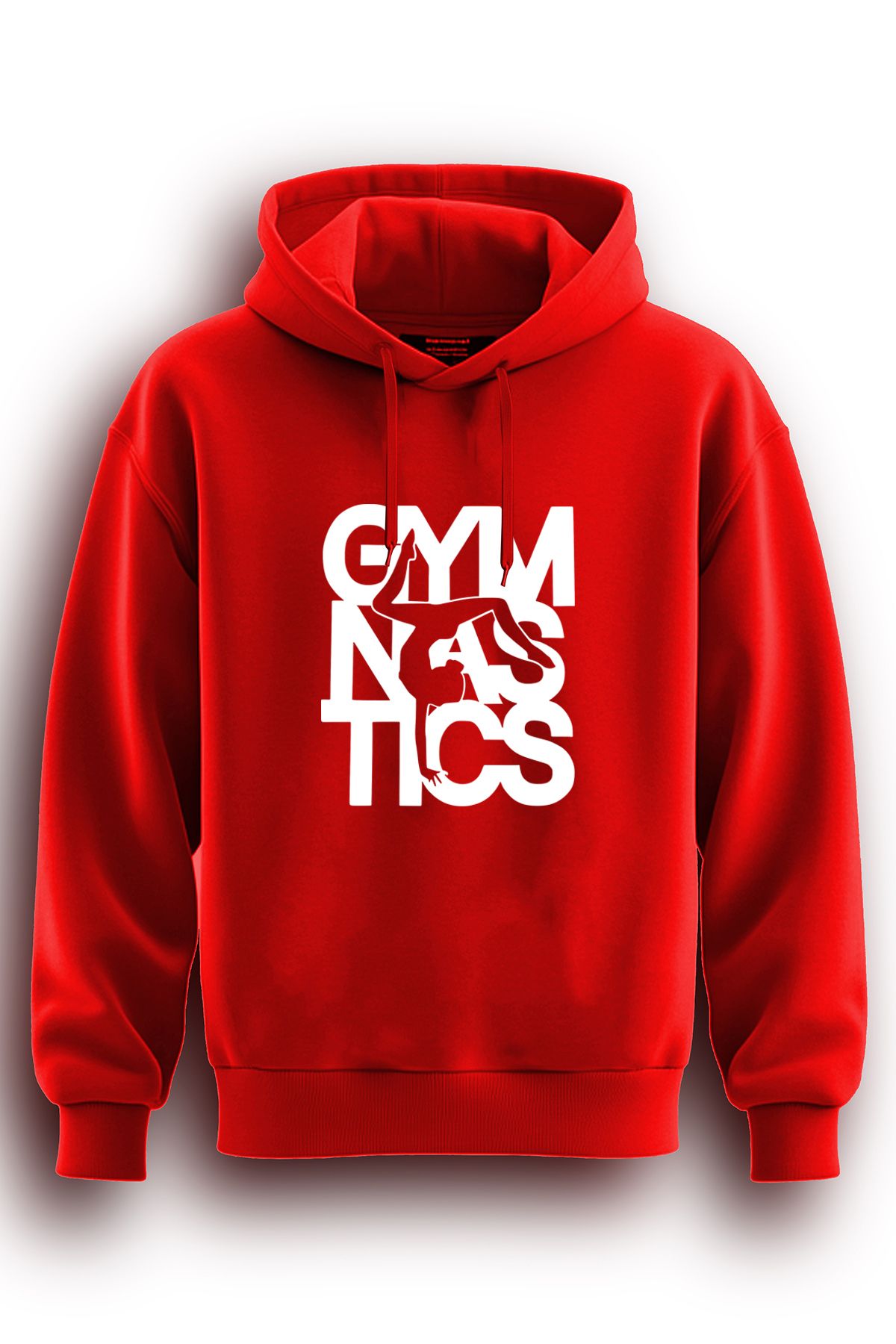 TOP GLORY Cimnastik Baskılı  Sweatshirt Kapüşonlu 3 iplik Hoodie  Cimnastik Sweat GYMN3001