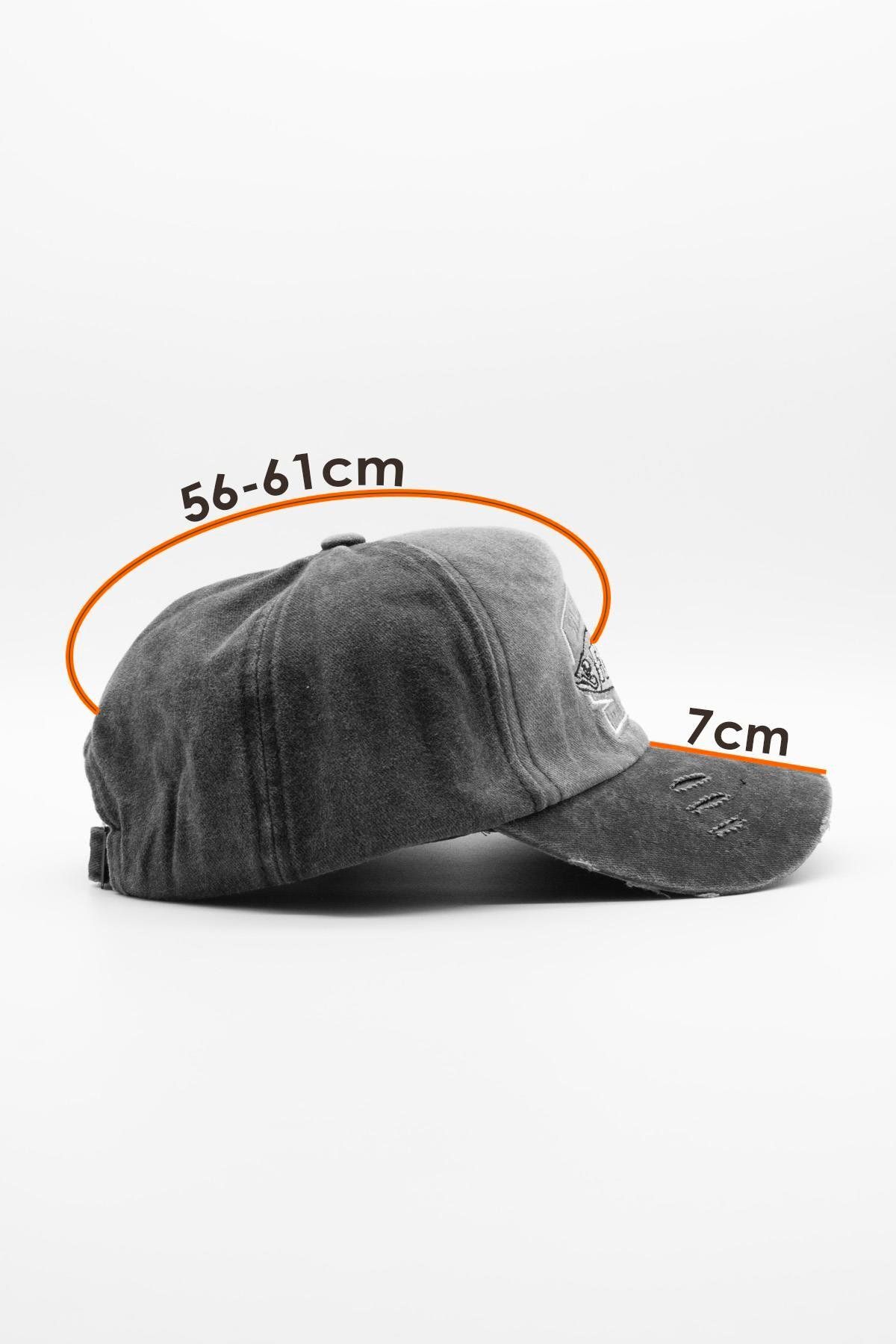 Külah-Vintage Antique Fish Logo Denim Hat |   San Francisco Trucker Cap 7