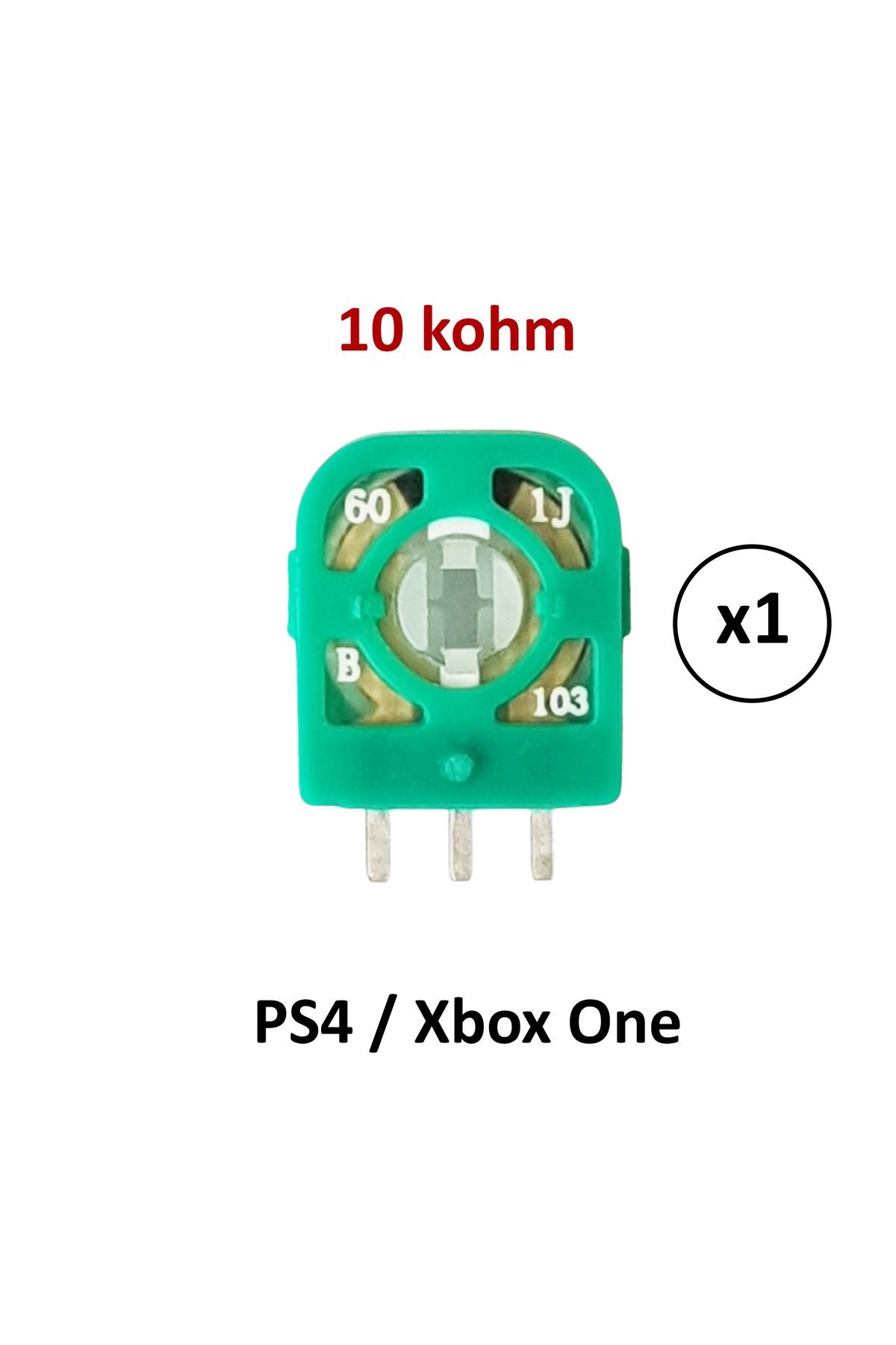 POPKONSOL PS4 Xbox One Mikro Direnç 10k Micro Switch Potans Yeşil 1 Adet