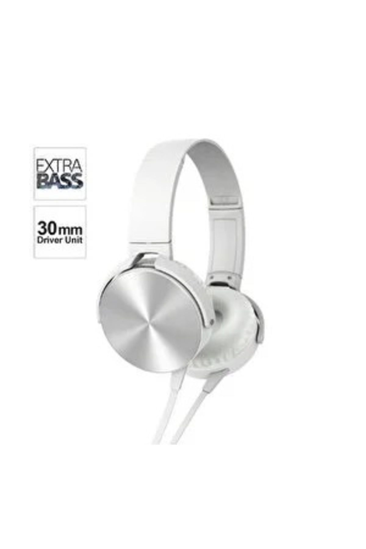 Segah Müzik Stereo MDR-XB450 Kulaklık - Beyaz