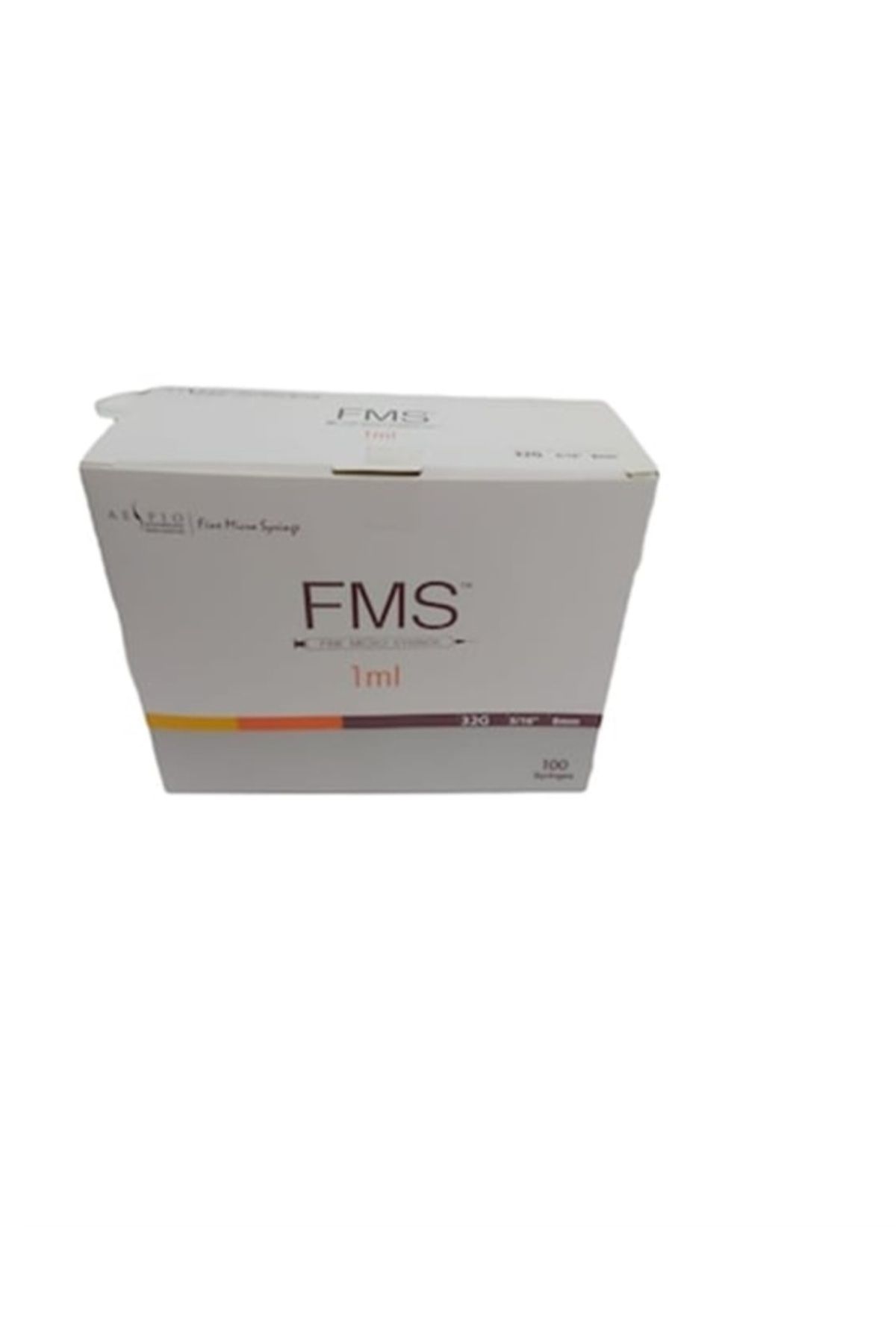 ABAS FMS Micro Fine Enjektörü 1 ml Enjektör Şırınga (32g x 8mm) - 100 Adet