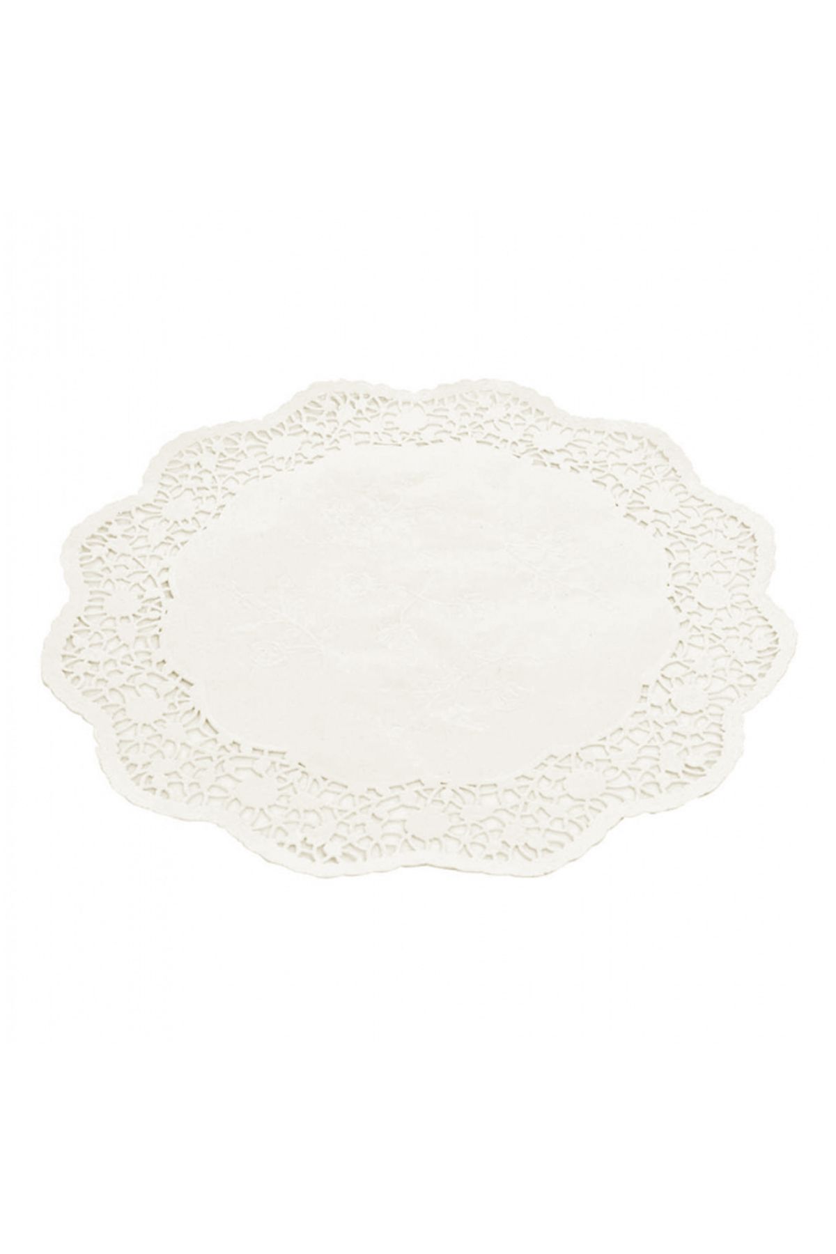Eminonutoptanci Kağıt Kase Altlığı Yuvarlak Dantel 18 CM (100 Adet)