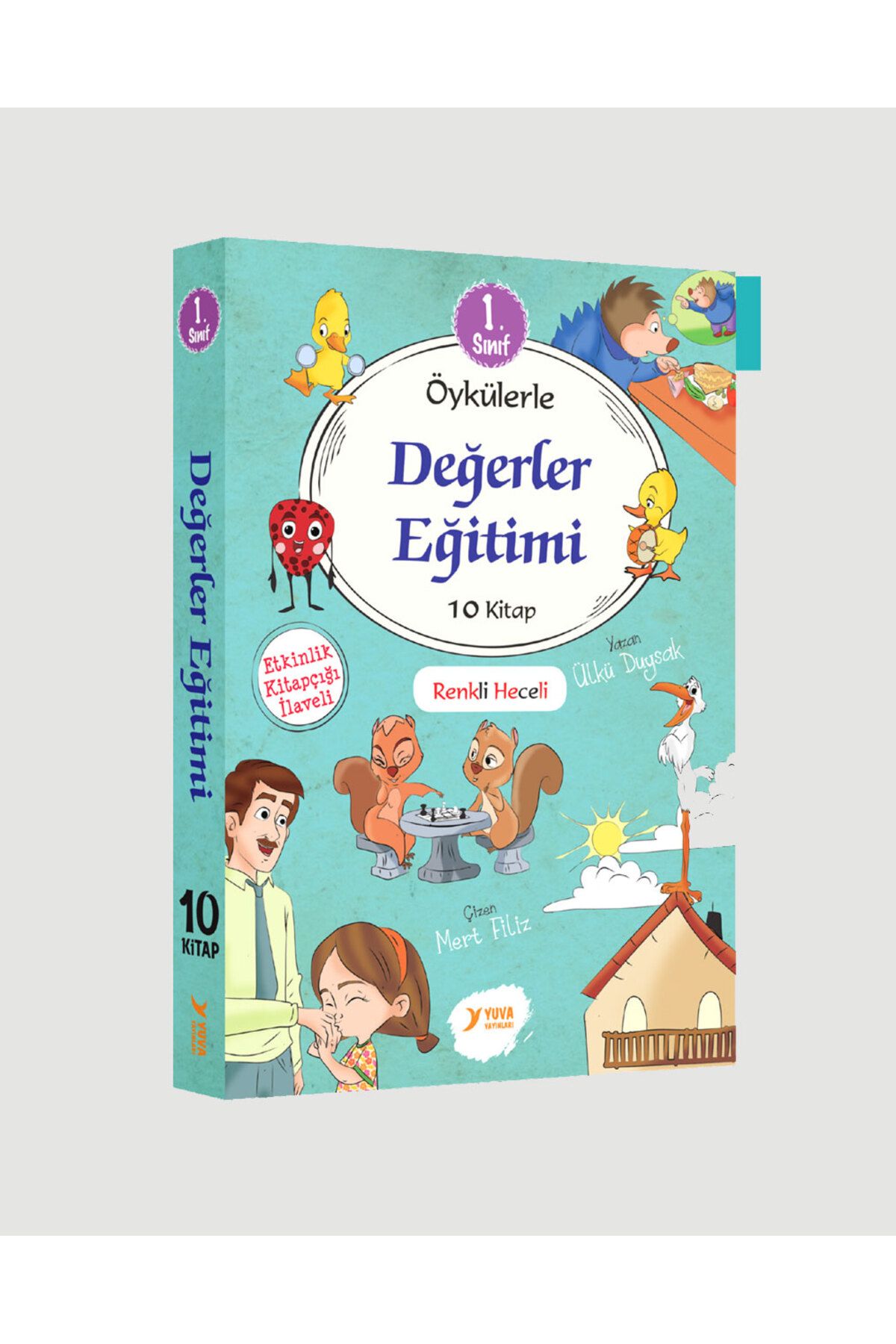 Yuva Yayınları 1. Sınıf Öykülerle Değerler Eğitimi (10 Kitap Renkli Heceli)