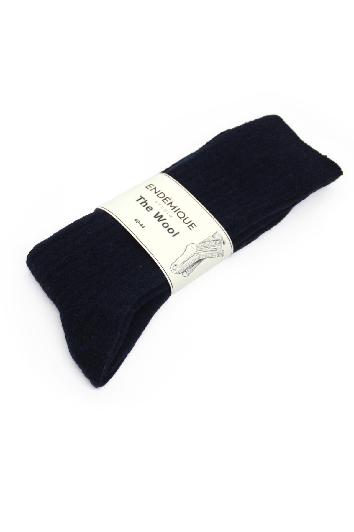 Endemique Studio Endémique Studio The Wool Vl Navy-Erkek Çorap