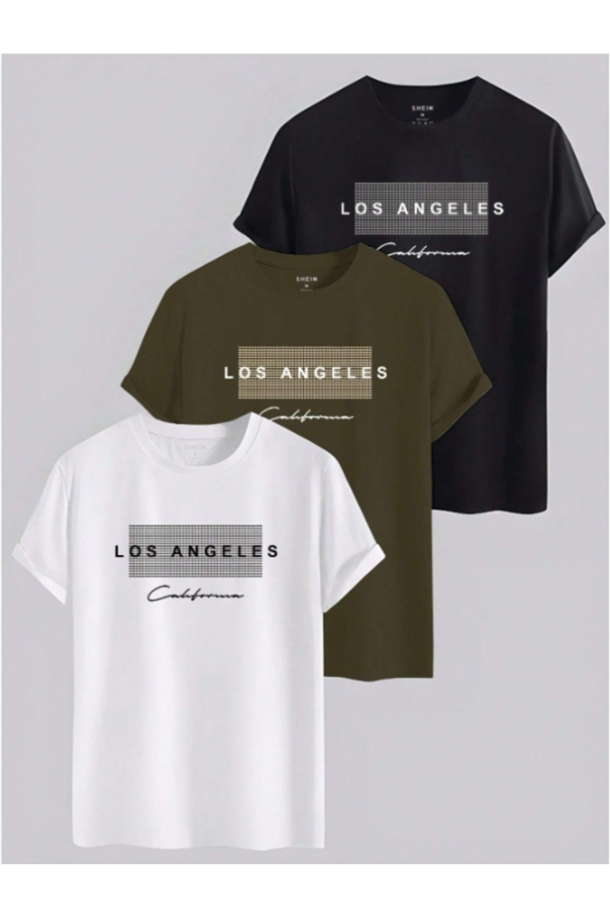 MOONBULL-Men's Los Angeles California Printed Oversize T-Shirt 1