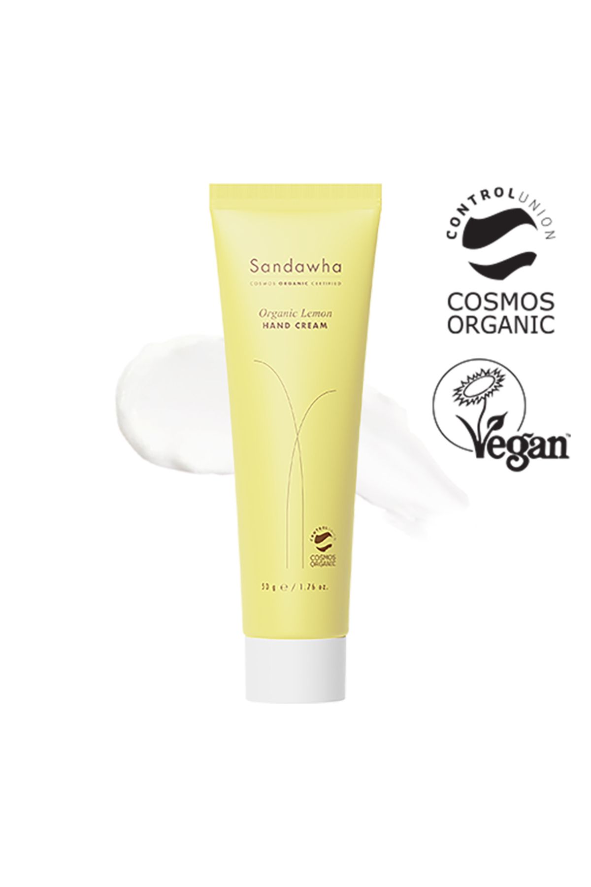 SANDAWHA-Organic Lemon Hand Cream 50 ml Vitamin C Hand Cream 1