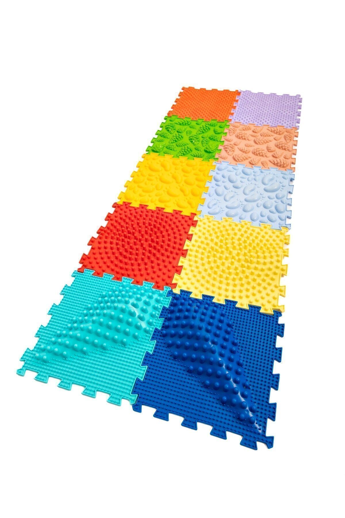 Ortohalı 10 Modüllü Ortopedik Halı Çocuk Duyu Matları Puzzle Çocuk Masaj Halıları Oh102 fotoğrafı 2 (önizleme)