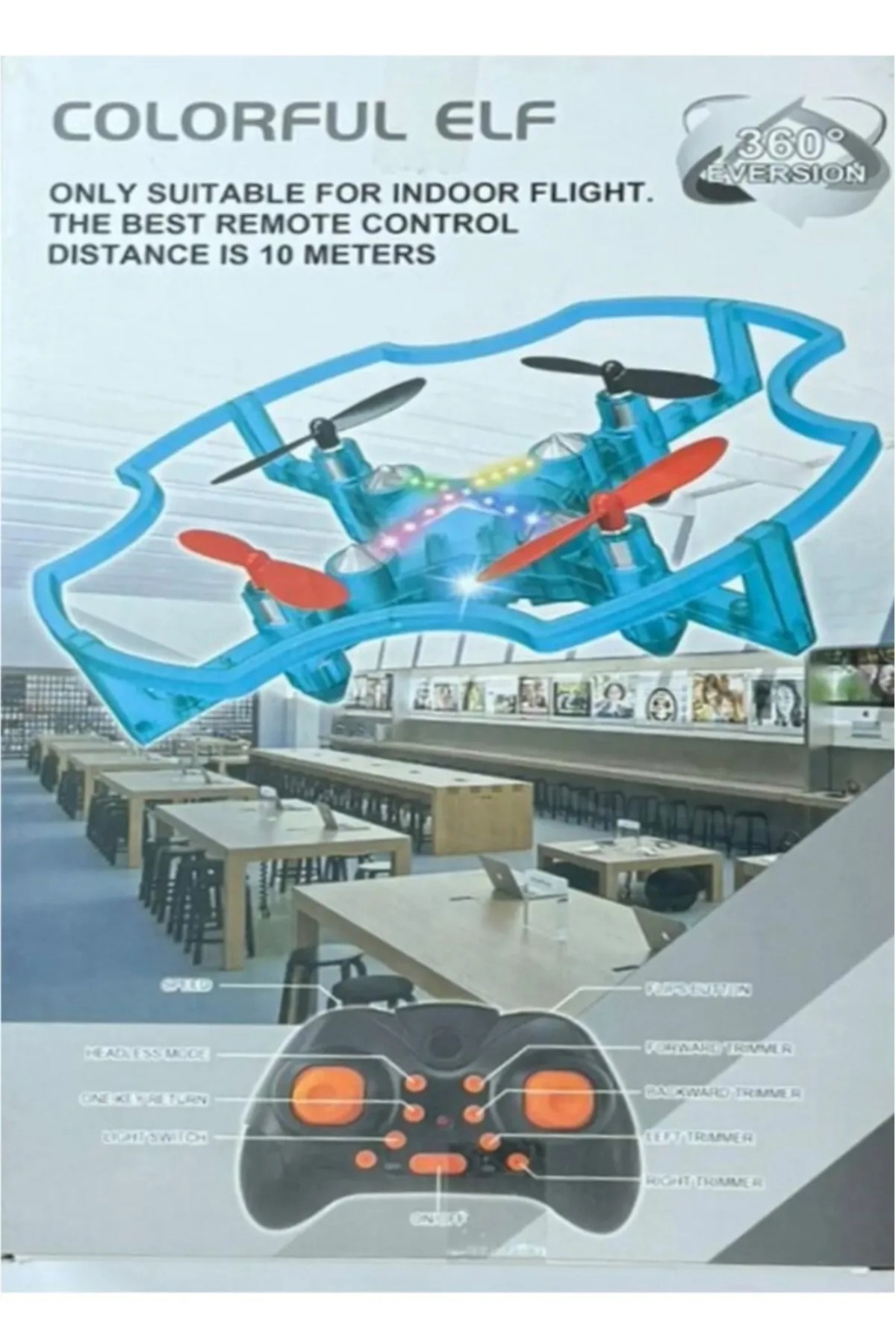 DuyuMarket Havada Stabil Kalabilen Akrobat Mini infrared technology Drone 360° Mini Kamerasız başlangıç seviye fotoğrafı 3 (önizleme)