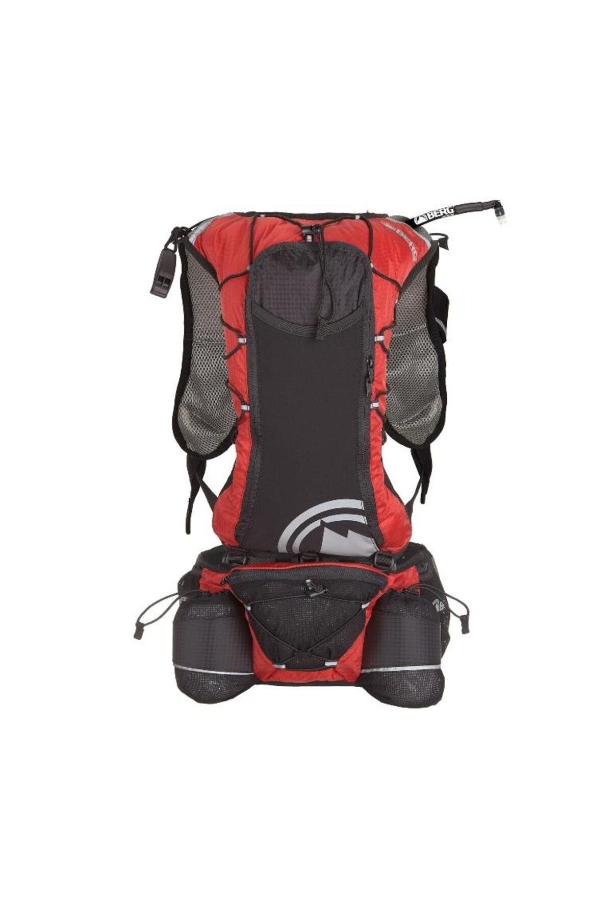 BERG Lynx Trekking Sırt Çantası 10+50 Litre-KIRMIZI