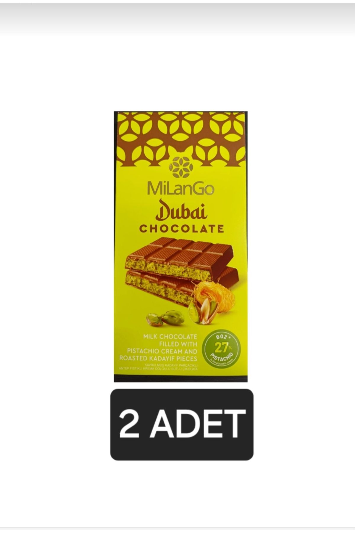 Şölen Şölen MilanGo Enfes Lezzet Dubai Çikolata 122gr×2 adet