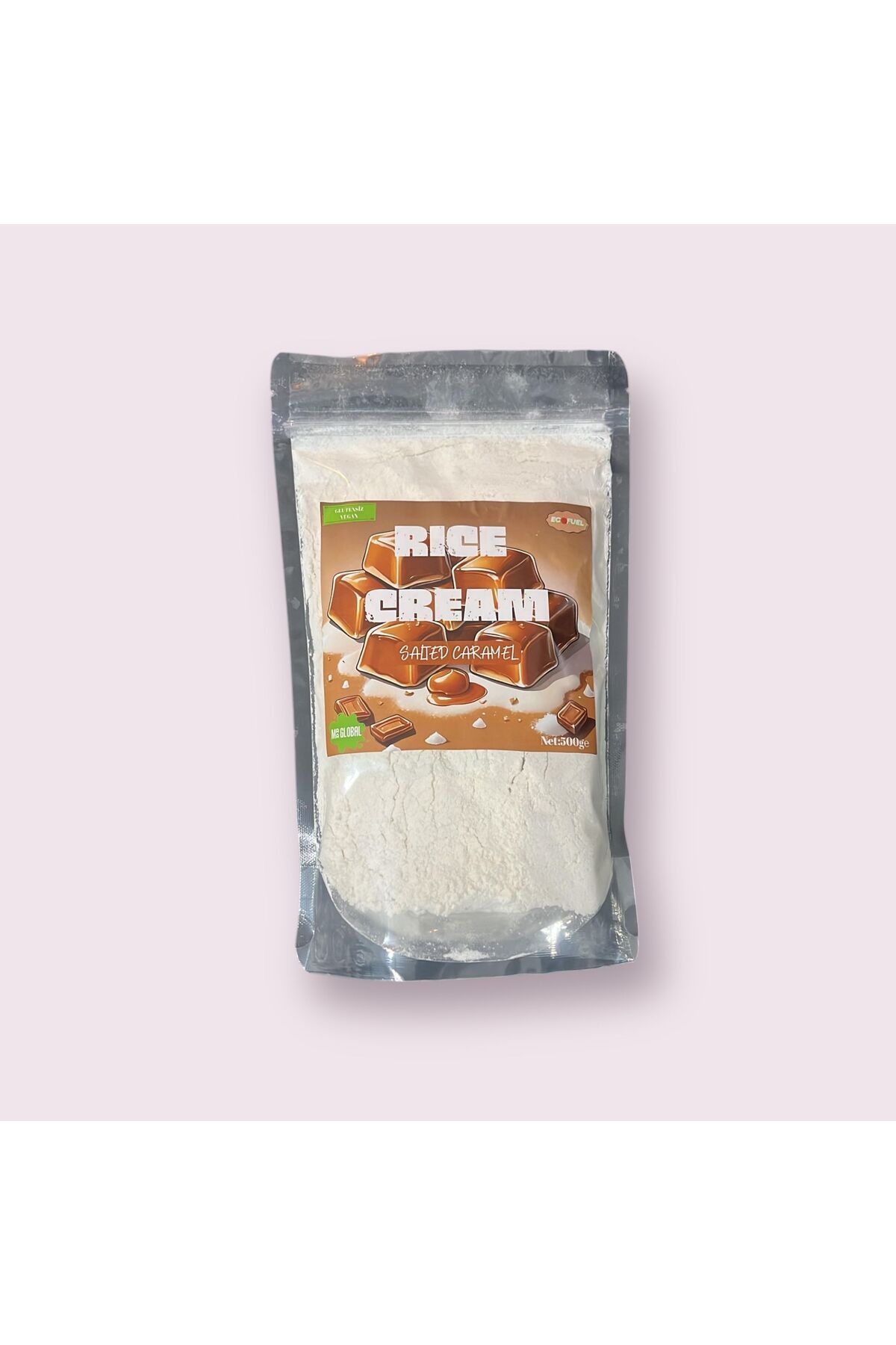 M2AGlobal Pirinç Kreması - Tuzlu Karamel Aromalı 500gr | Rice Cream - Salted Caramel 500gr