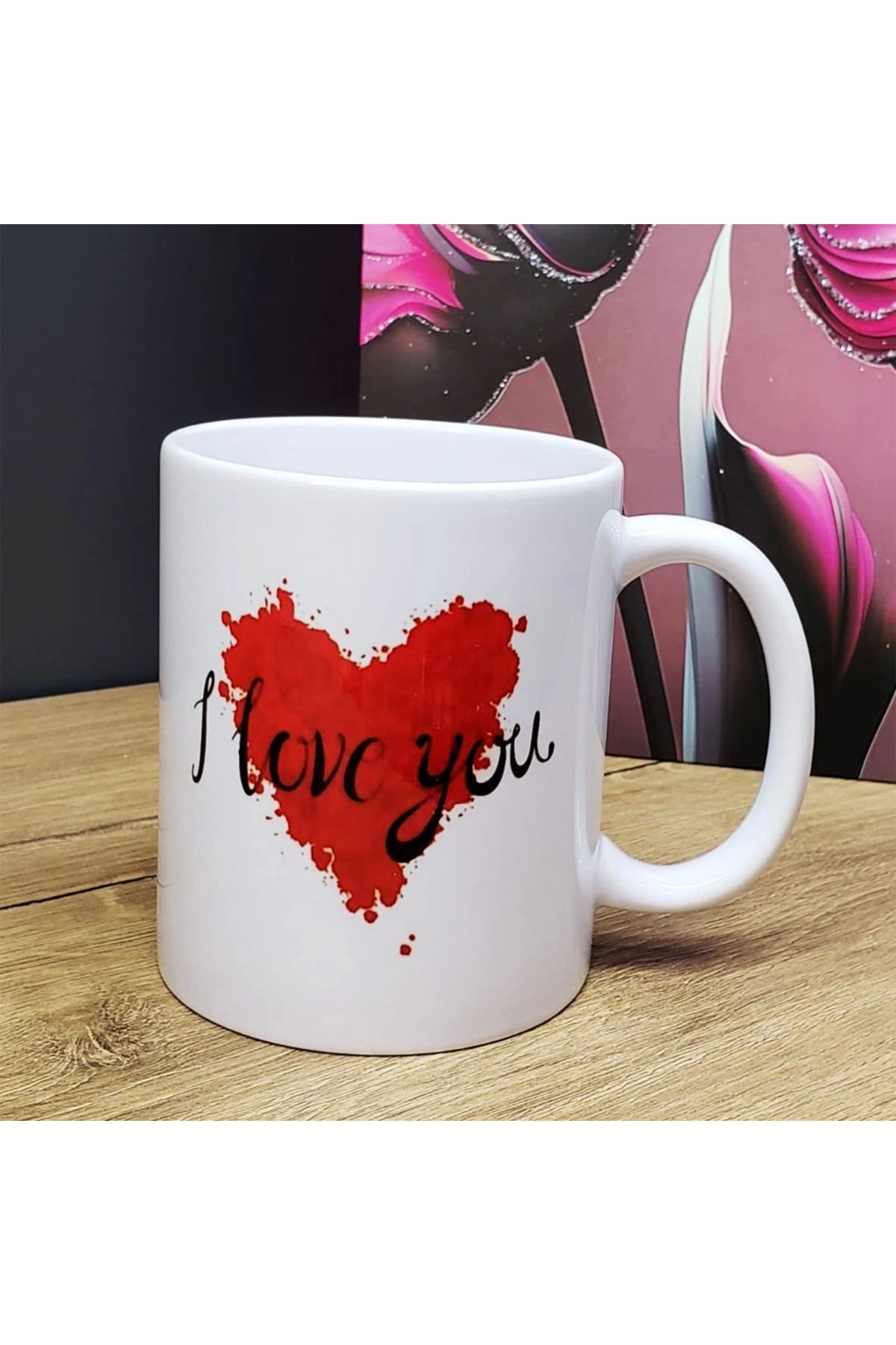 Belle Fusion I Love You Tasarım Bardak