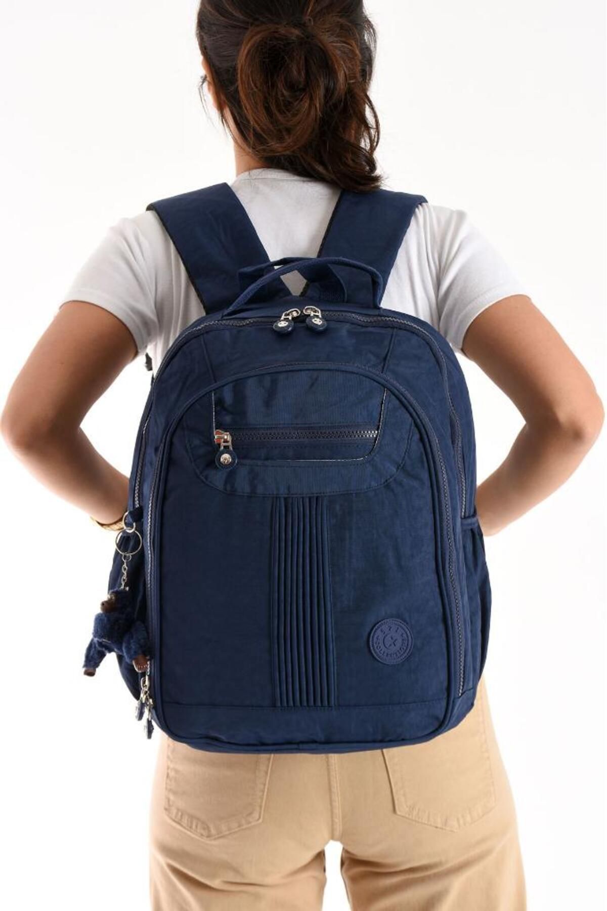 Baginn Unisex Sırt Çantası 40*30 Cm Okul Çantası Günlük Spor Çantası Klinkır Kumaş Hafif Çok Cepli Su İtici