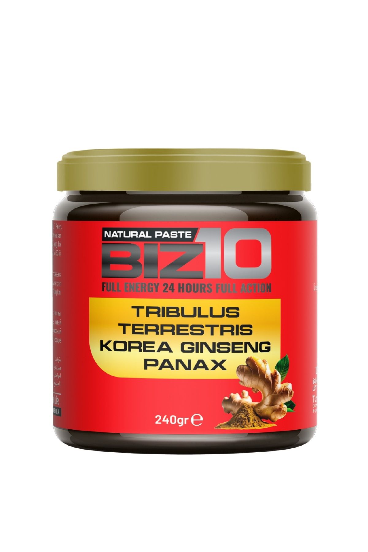 Biz10 Full Energy 24 Hours Full Action Trıbulus Terrestrıs Korea Gınseng Panax Epimediumlu Bitkisel Karışımlı Macun 240gr