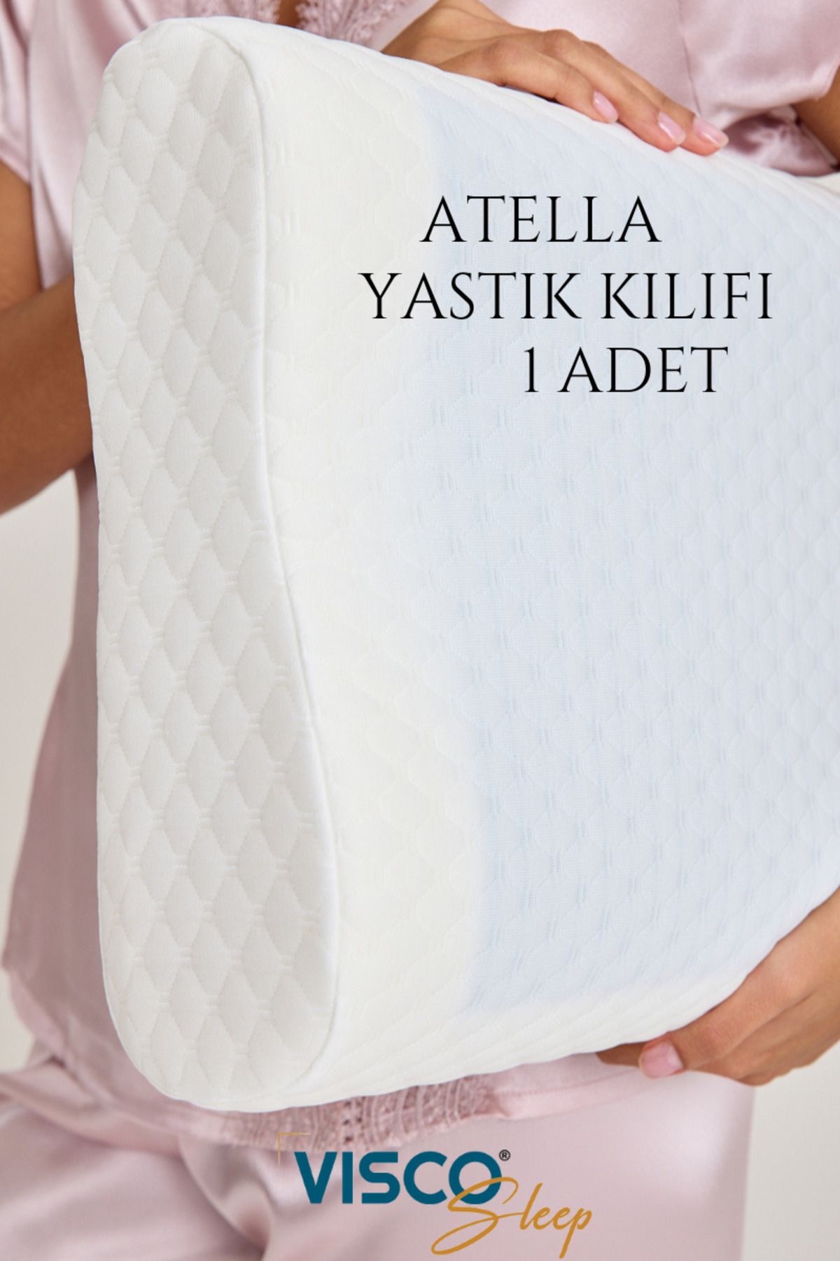 visco Yastık Kılıfı Yedek Yastık Kılıfı Atella Polyester Yastık Kılıfı