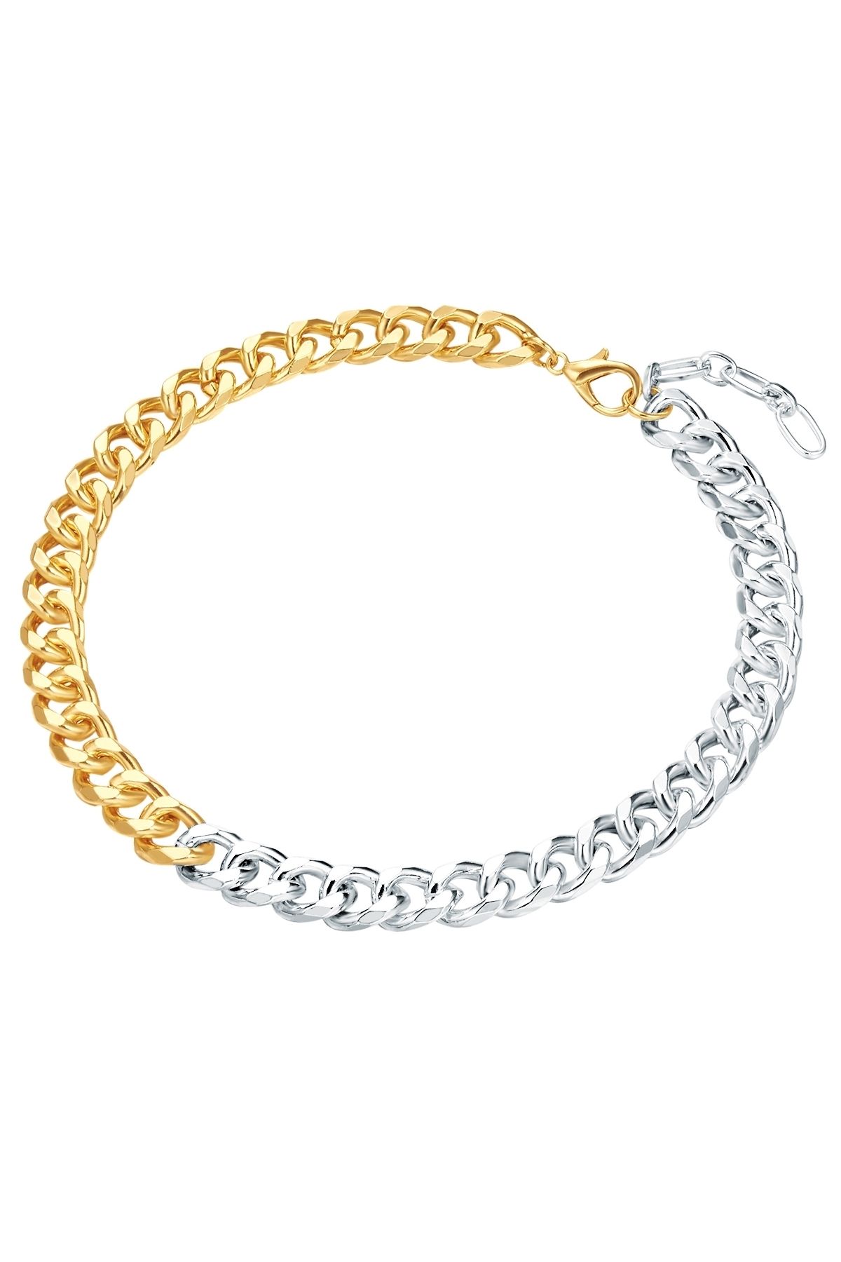 Lulu & Jane-Modeschmuckhalskette Kette Bi-color 3