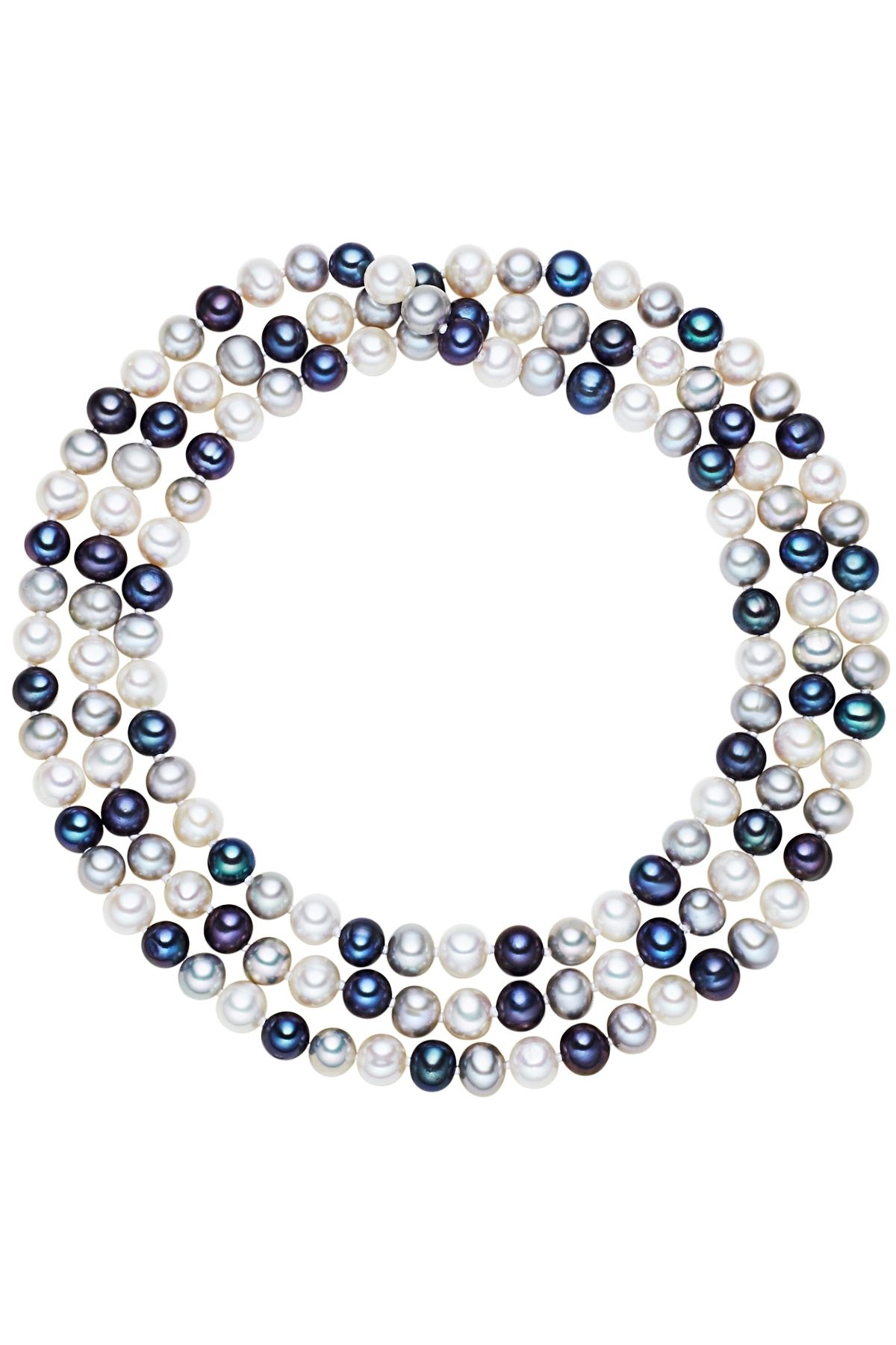 Lulu & Jane-Perlenhalskette Kette Süßwasser-Zuchtperle multicolor 3