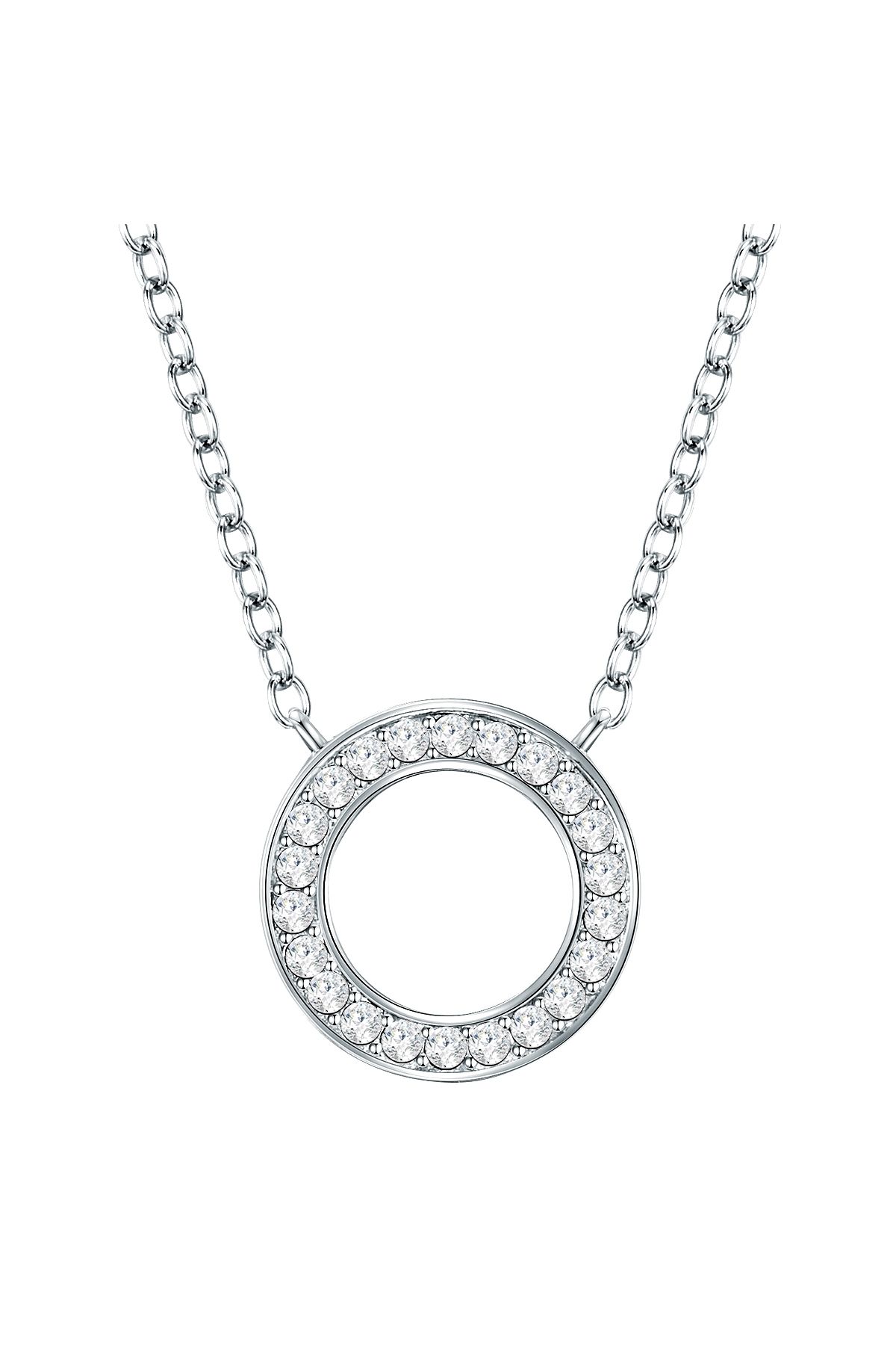 Lulu & Jane-Kette mit Kristallen von Swarovski® Kette mit Anhänger verziert mit Kristallen von Swarovski® weiß 1