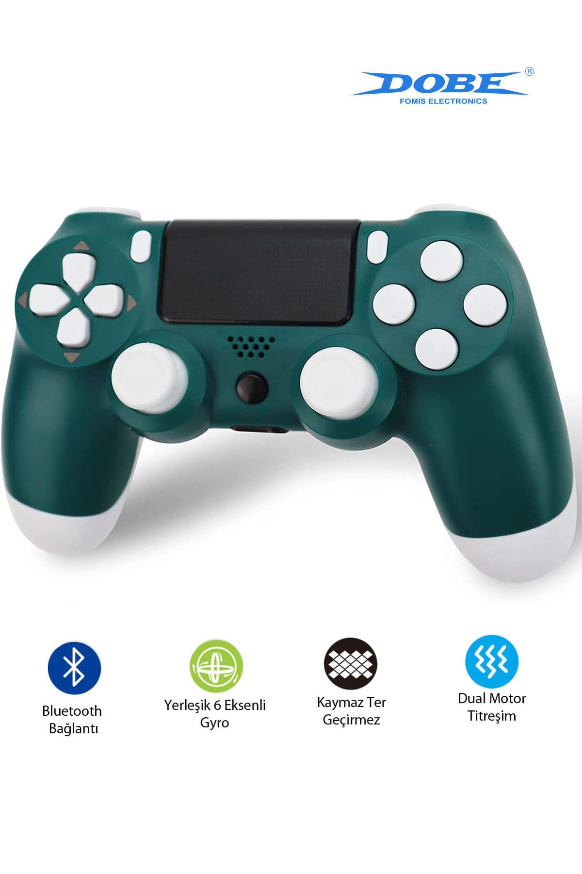 Dobe PS4-PC-Android BOX-Android-IOS Telefon Tablet Uyumlu Titreşimli Bluetooth Oyun Kolu