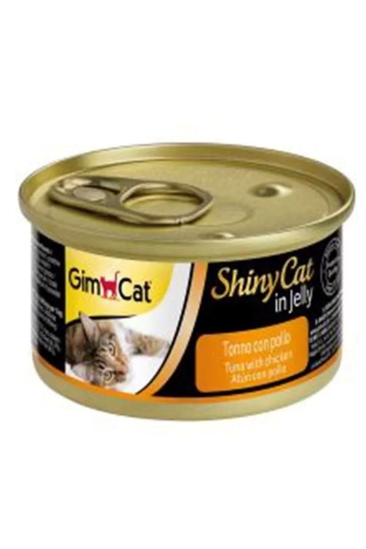 Gimcat Shinycat Tuna Balıklı Tavuklu Konserve Kedi Maması 70 Gr