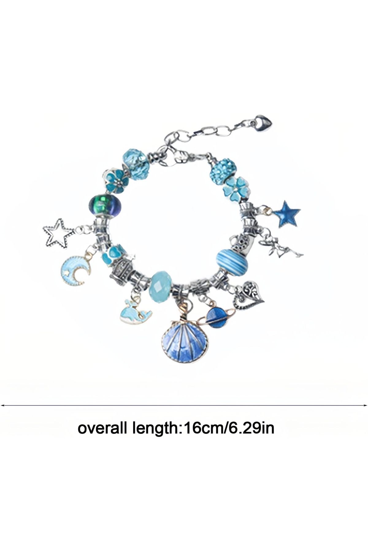 Yelajoy-Crystal Bracelet Making Set, Colorful Rich, Cute and exquisite, Suitable for kids 3+ years, Blue 4