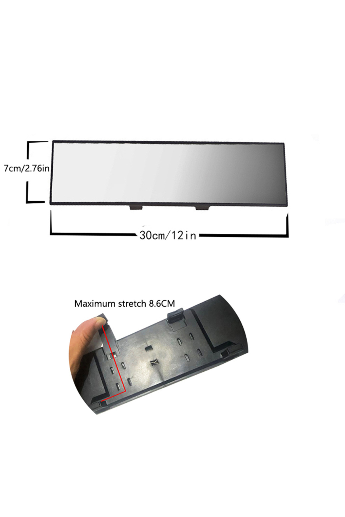 Choice-Surface White Universal Anti Glare Wide Angle Convex Rearview Mirror Car Interior Rear View Baby Ch 6