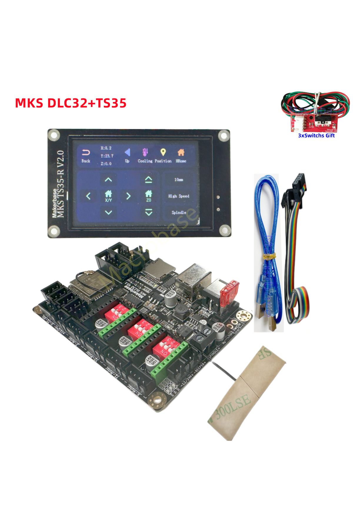 MacroBase-GRBL shield laser control card MKS DLC32 V2.1 TS35 lcd CNC upgrade controller for mini printer en... 4