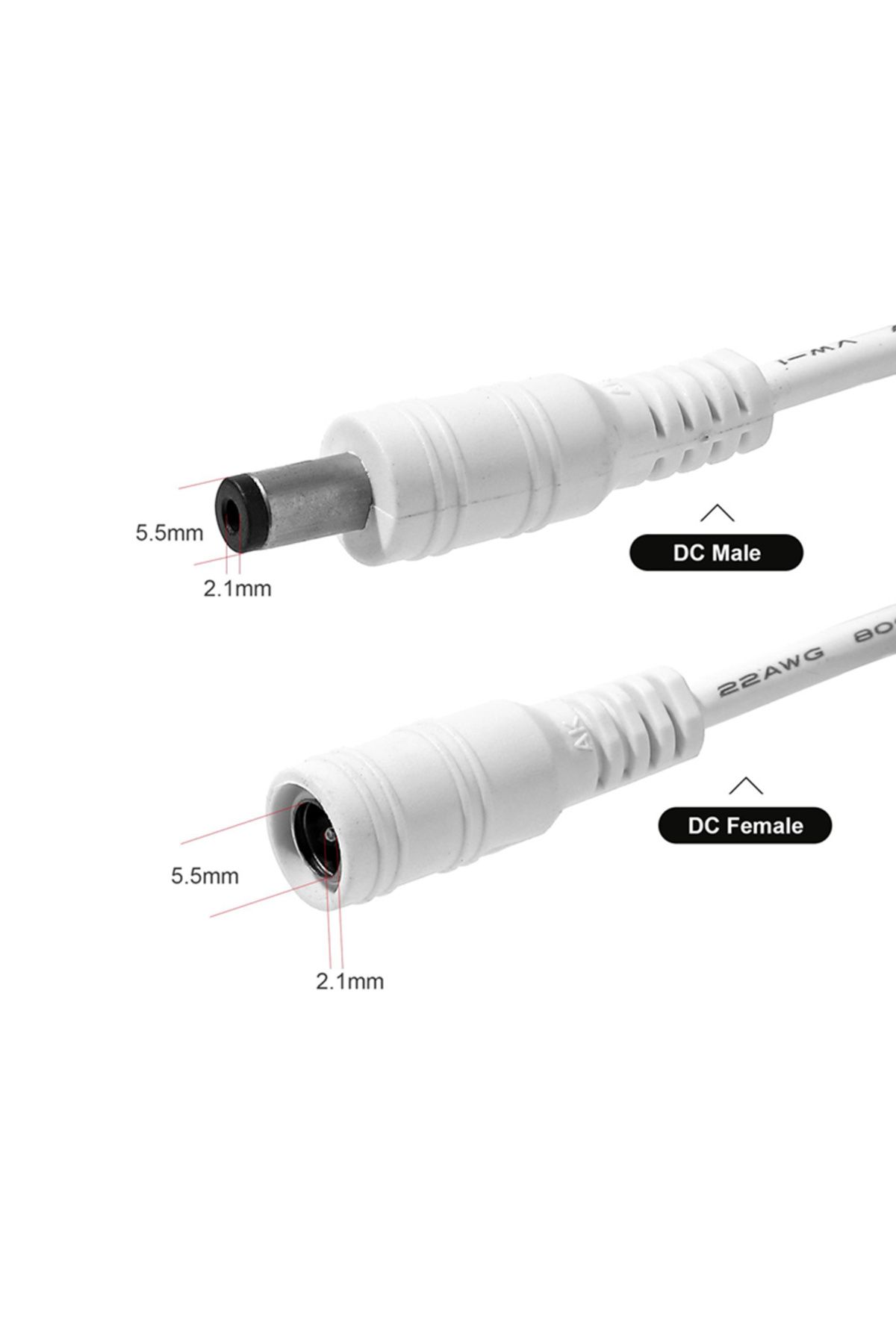 Choice-3m White Dc 12v Power Adapter Extension Cable 3m/5m/10m/15m/20m/30m Dc Male Female Connector Power E 4