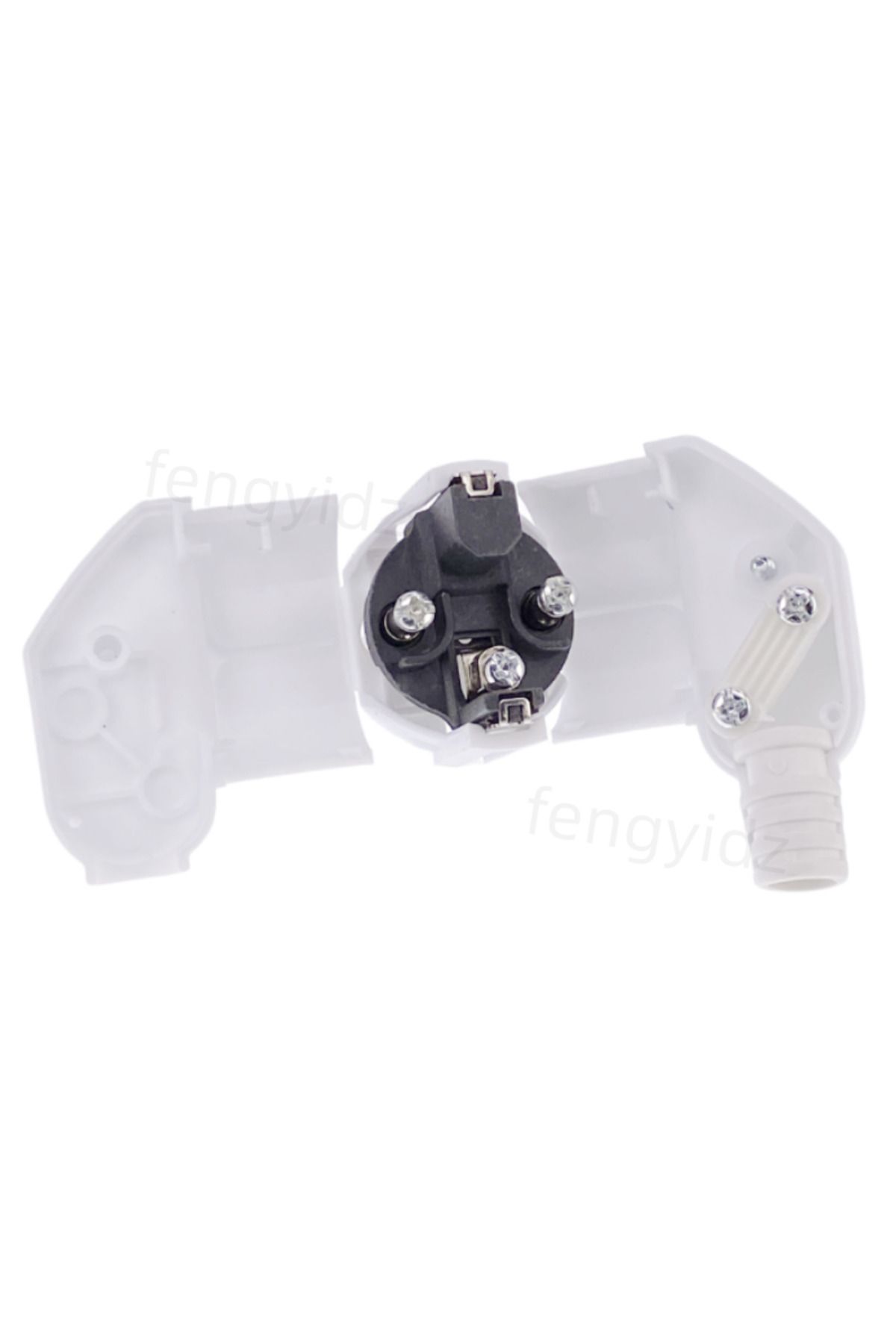 Choice-3PCS 4.8mm EU Schuko Plug Male Replacement Outlets Rewireable 250V 16A IP44 Connector Electeic So... 7