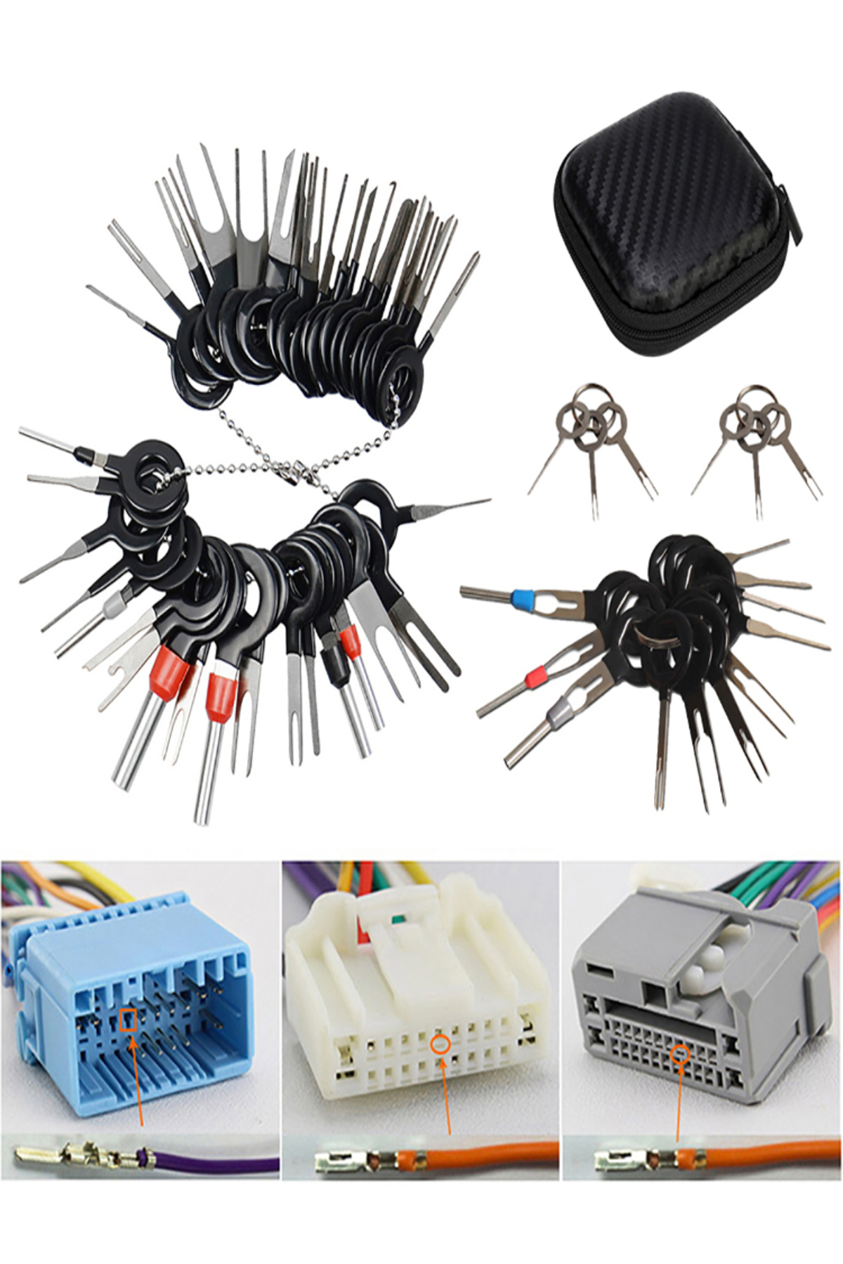 Choice-41PCS with box 41/26pcs Car Terminal Removal Kit Box Wire Plug Connector Extractor Puller Release Pi 7