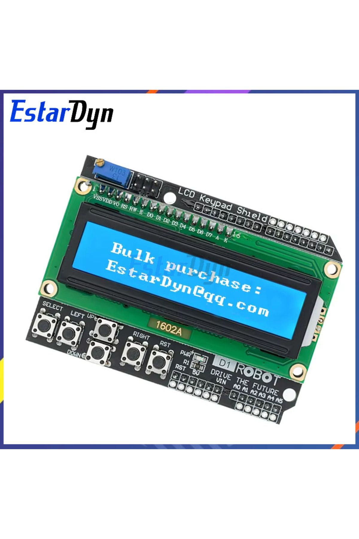 Estardyn-1602 LCD Keypad Shield LCD1602 LCD 1602 Module Display For Arduino ATMEGA328 ATMEGA2560 ... 4