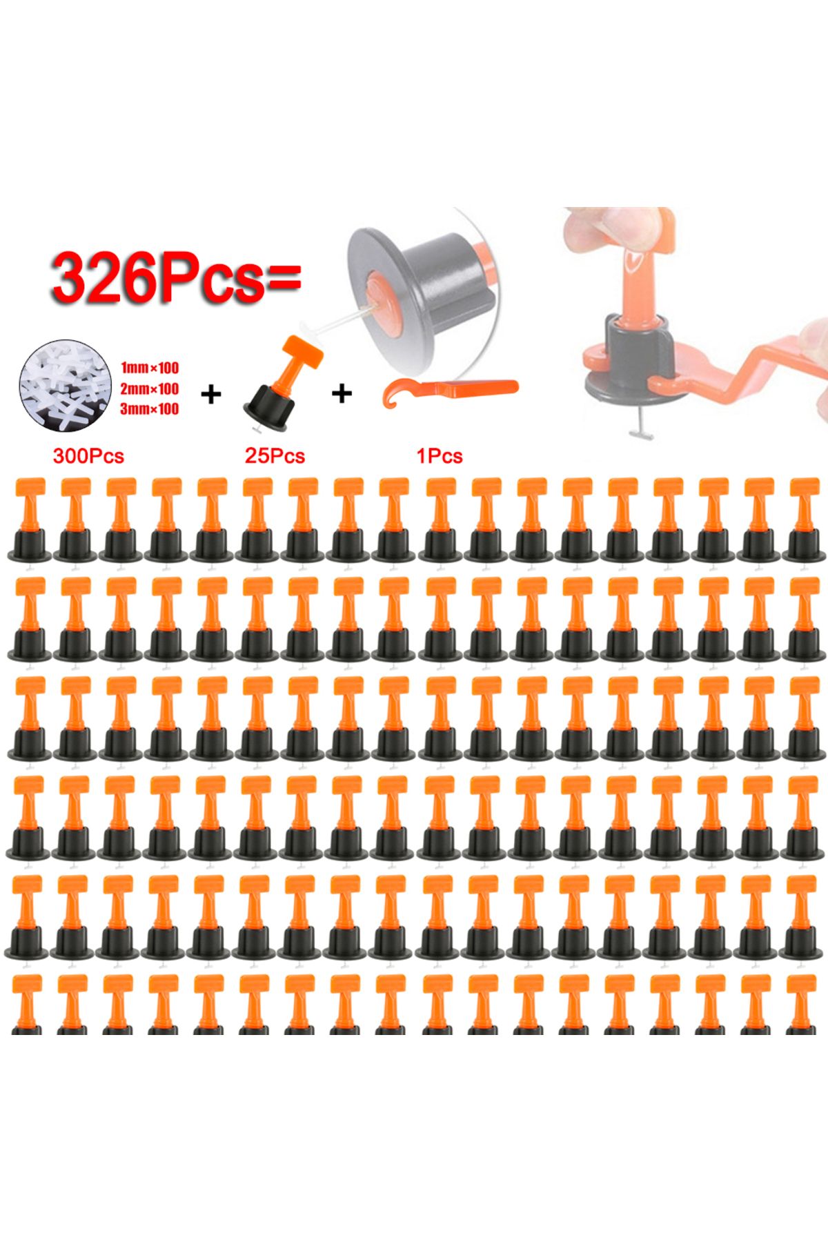 Choice-300 Add 25 Add 1 Pcs Tile Leveling System For Tile Laying Level Wedges Alignment Spacers For Leveler 1