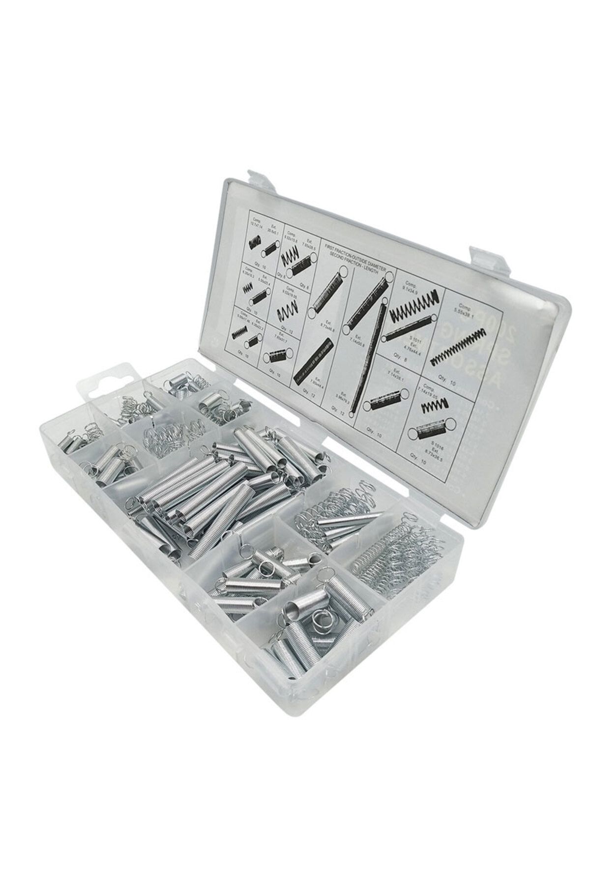 Choice-200pcs Set 200pcs Set Hardware Tension Spring Compression Spring Kit Electrical Hardware Torsional 2