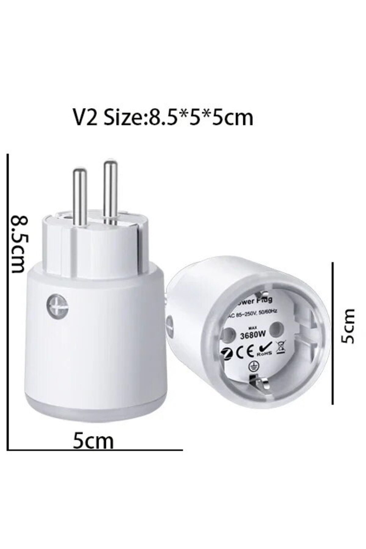Choice-Tuya Smart Zigbee Plug Socket 3680W 16A Power Energy Monitoring Timer Switch EU Outlet Voice Control 1