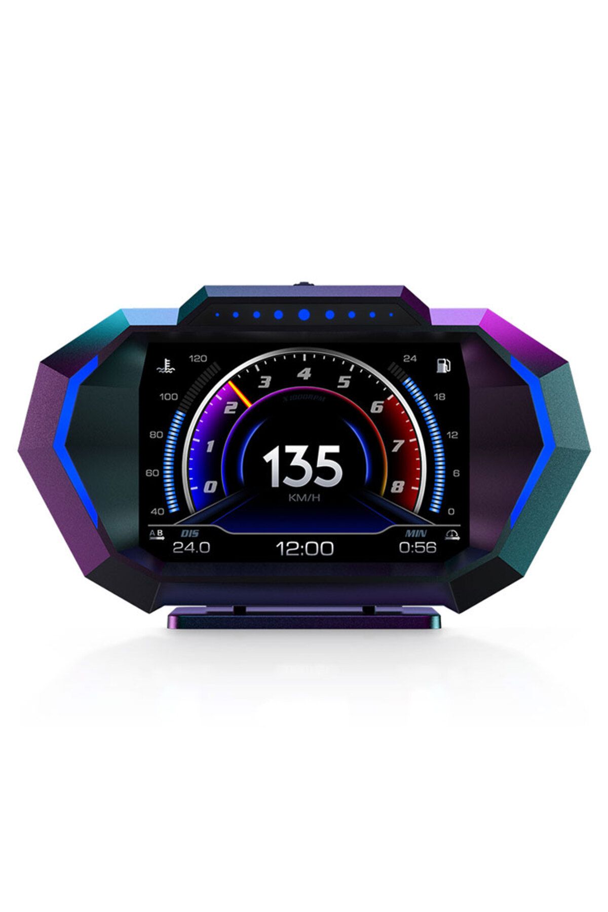 ZMFJH-Obd Gps Hud P24 Car Obd Head Up Display Hud On Board Computer Digital Speedometer Water Temp Fu... 7