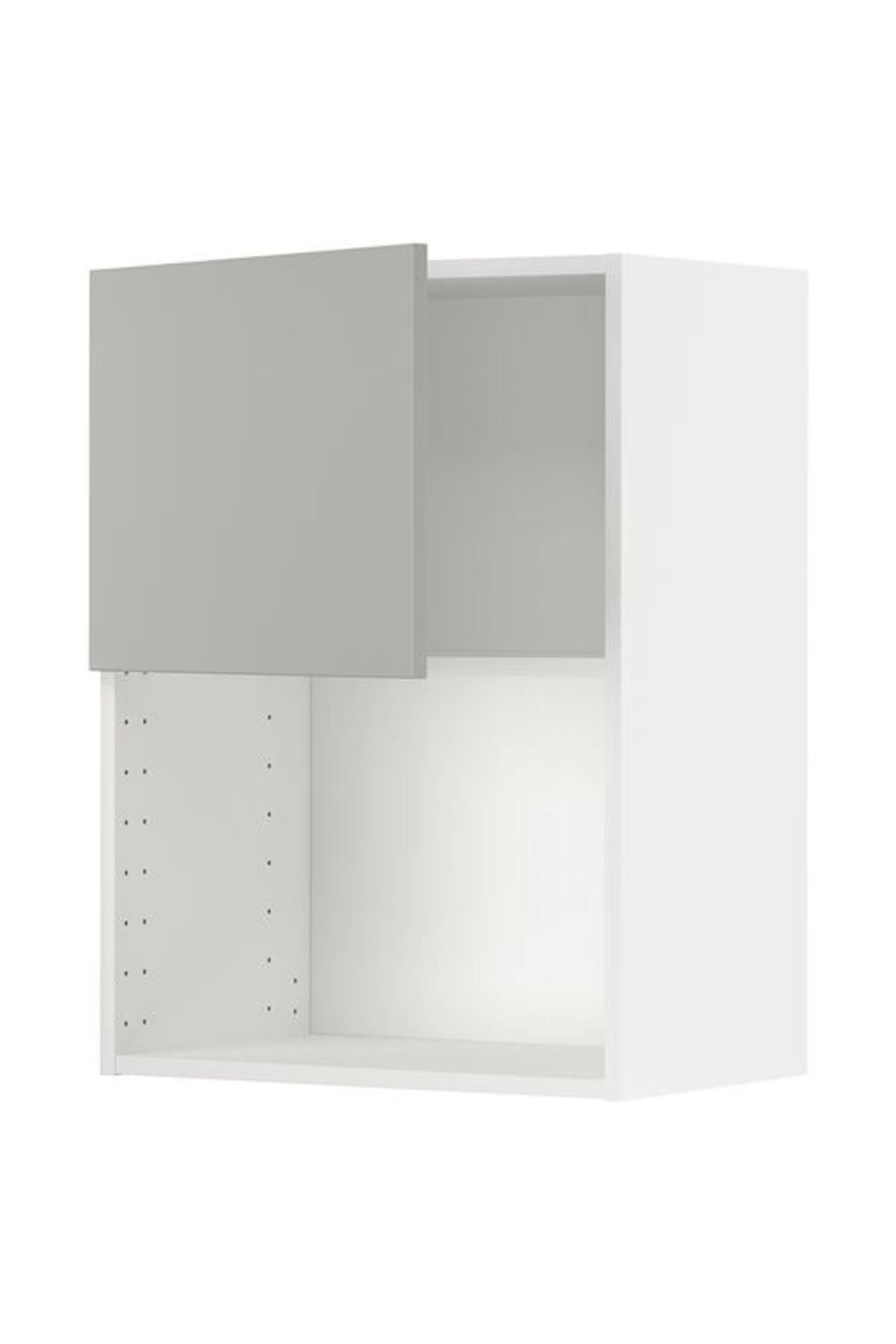 IKEA METOD, ankastre mikrodalga fırın duvar dolabı, HAVSTORP açık gri, 60x80 cm