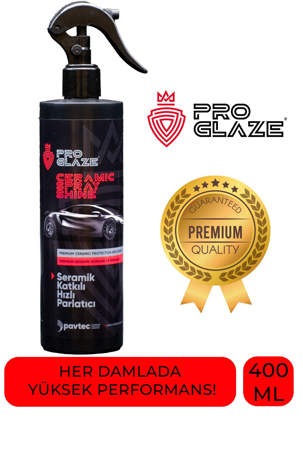 PavTec PROGLAZE Seramik Katkılı Hızlı Parlatıcı 400ml