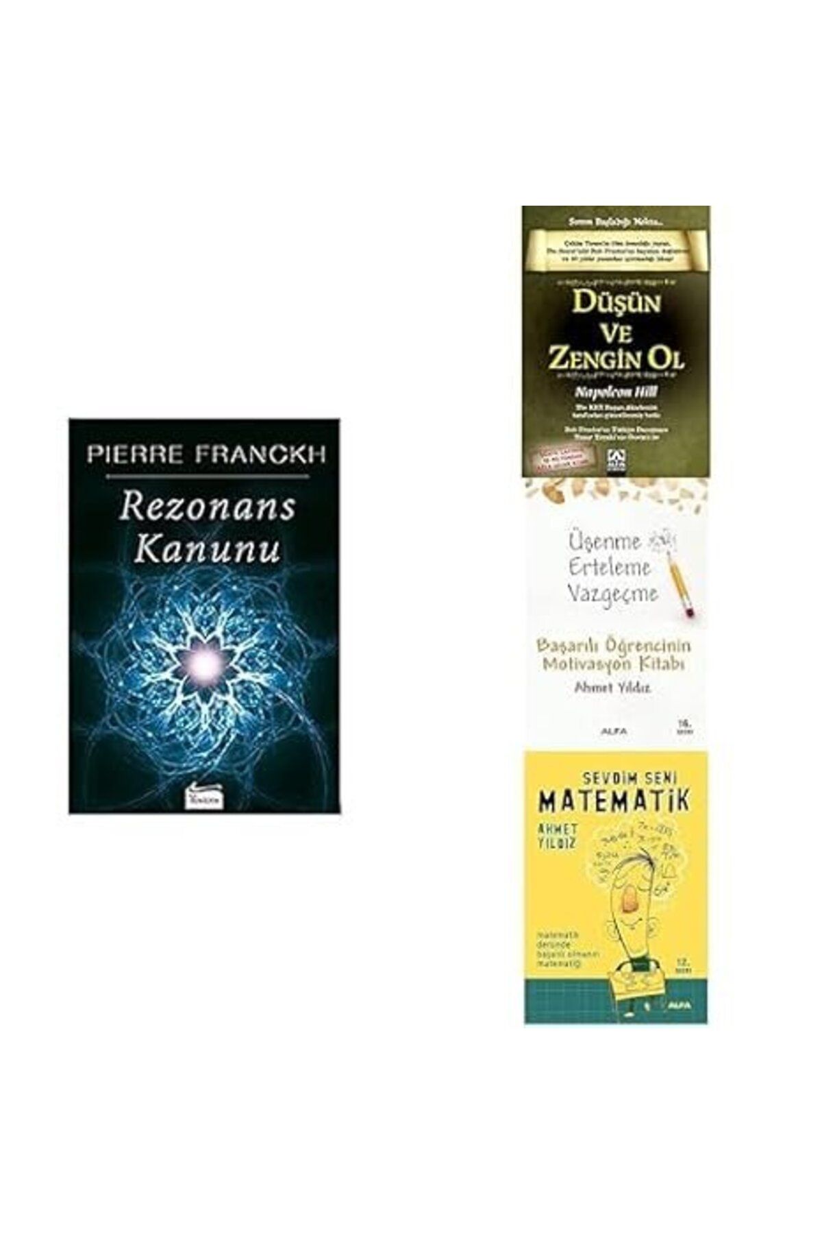 Koridor Yayıncılık Rezonans Kanunu,Düşün Ve Zengin Ol,Üşenme Erteleme Vazgeçme:  ,Sevdim Seni Matematik:  4 KITAP SET