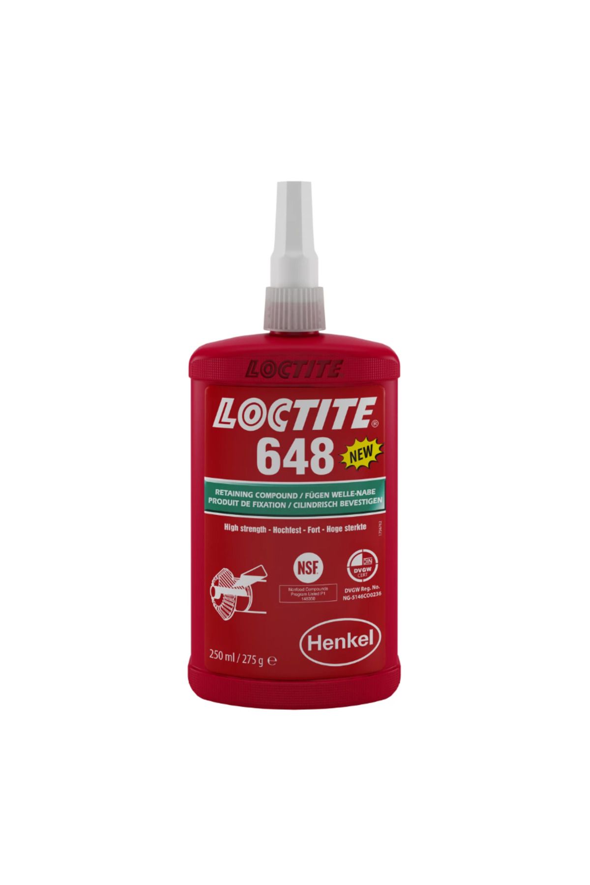 LOCTİTE LOCTITE 648 250ML Yüksek Mukavemetli Sıkı Geçme Ürünü