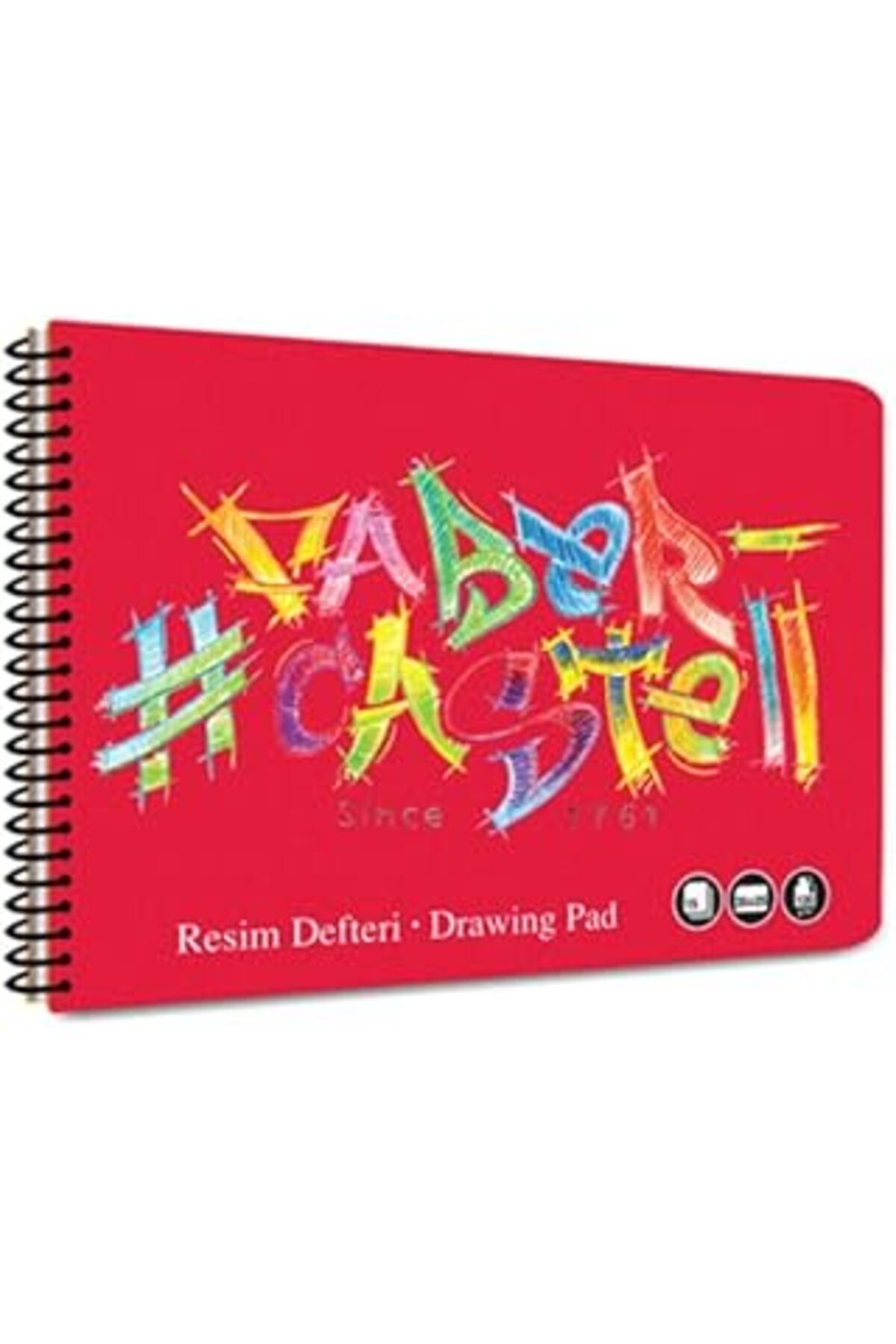 Take and Happy Resim Defteri Logo, Karton Kapak 25X35, 15 Yaprak