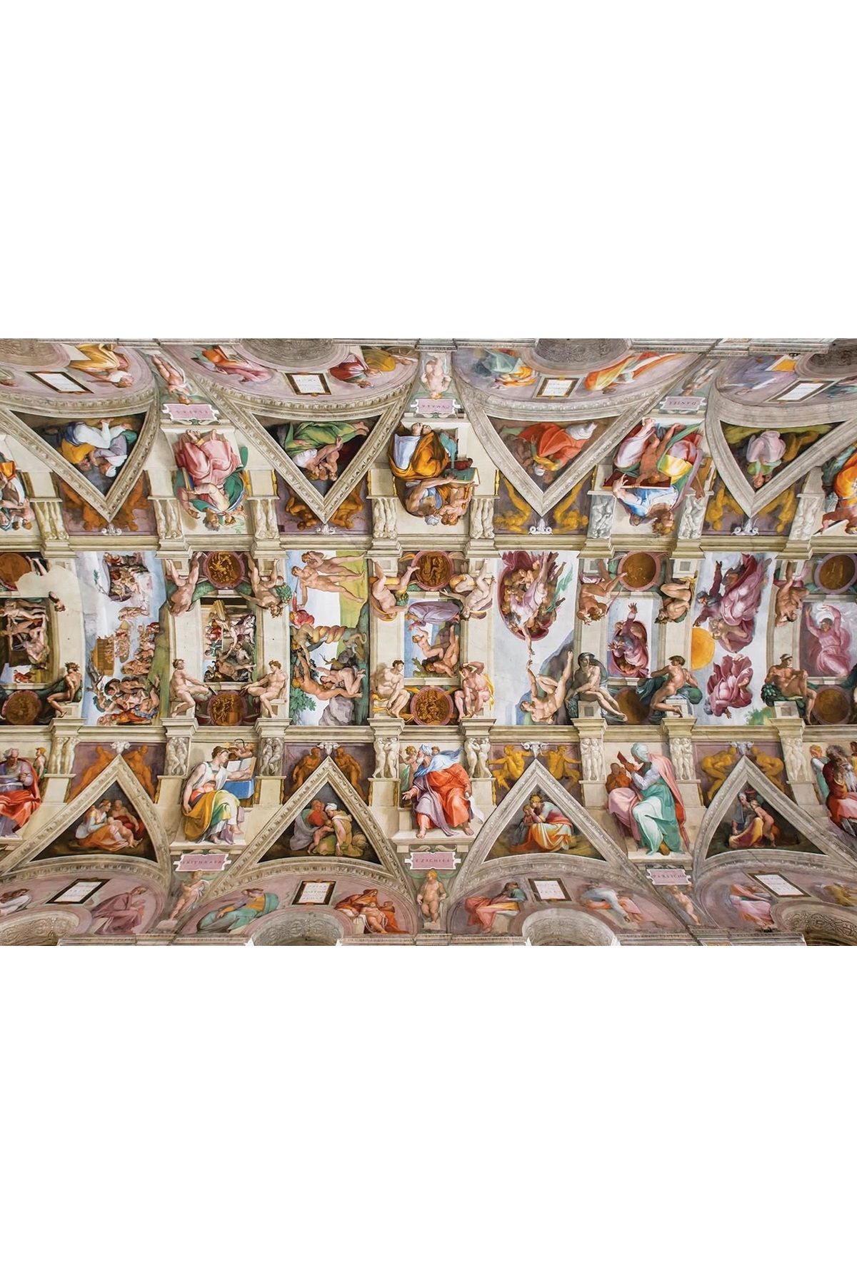 şazenur Art Puzzle Michelangelo Sistine Chapel Tablo Tadında 1000 Parça Puzzle 68x48 Cm