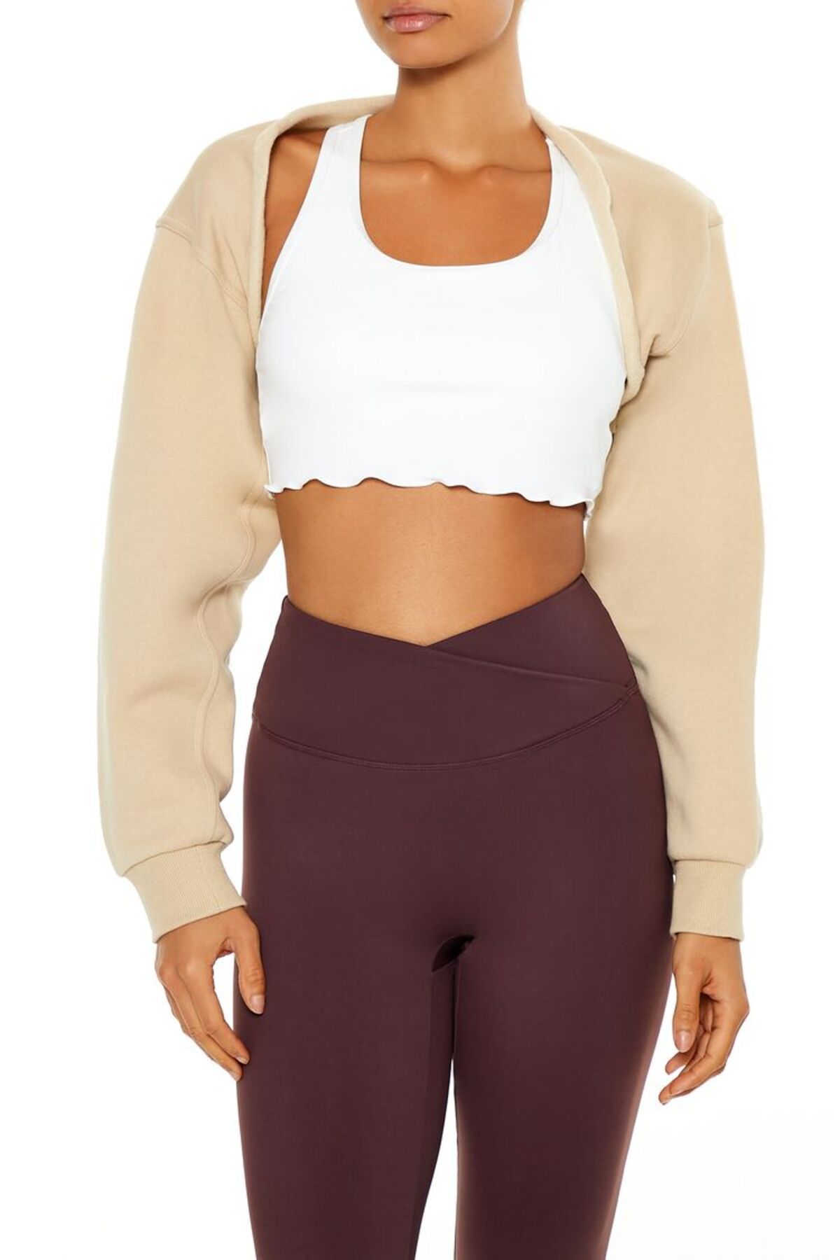 Forever 21 Active Crop Polar Hırka