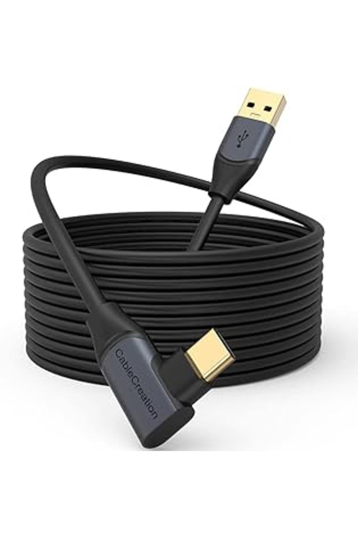 YTT Marketing 5 Gbps Type-C Vr Data Şarj Kablosu Oculus Quest 2 Için Link Cable 90° Type-C Uç Usb 3.2 Kablo 5 Met