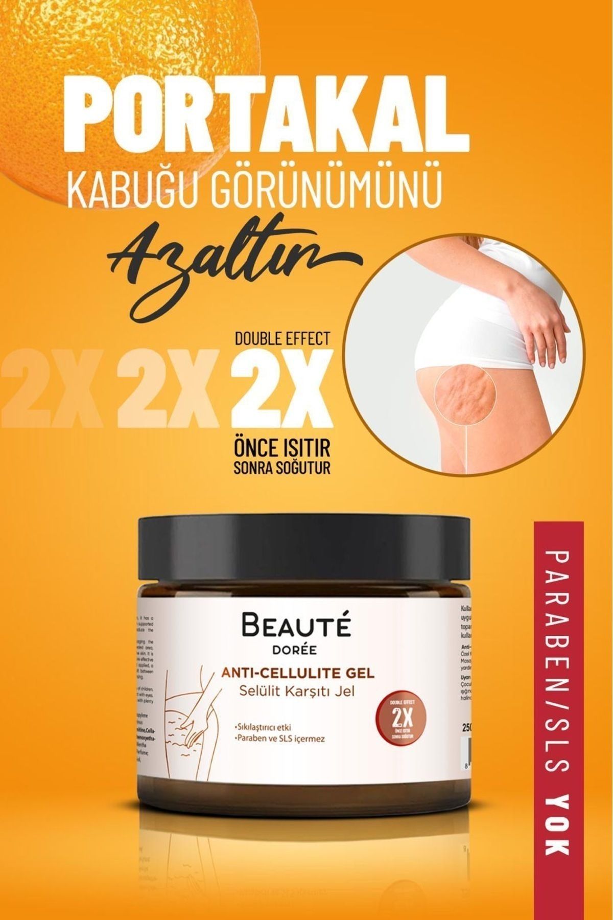 DOREE BEAUTE İnceltici1 Ve Sıkılaştırıcı Vücut Şekillendirici Selülit Ve Çatlak Giderici Jel 250 ml