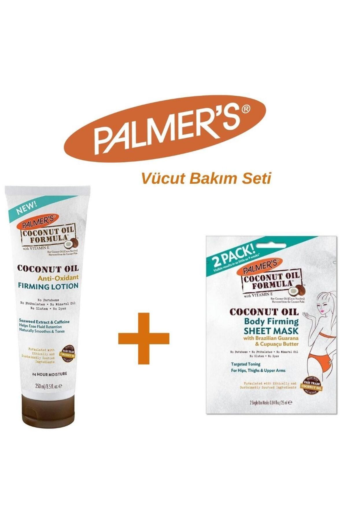 PALMER'S Coconut Oil Anti Oxidant Firming Lotion+Formula Body Firming Sheet Mask Vücut Bakım Seti